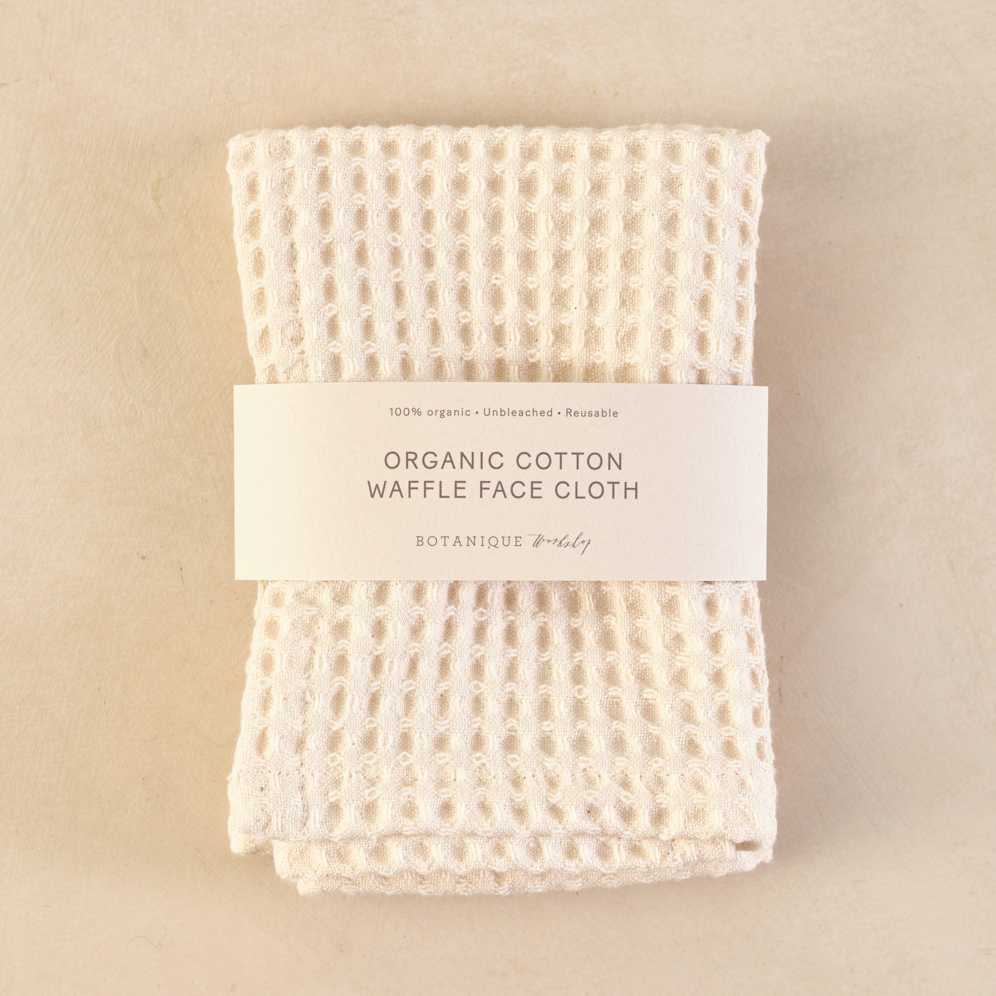 Organic Cotton Waffle Face Cloth