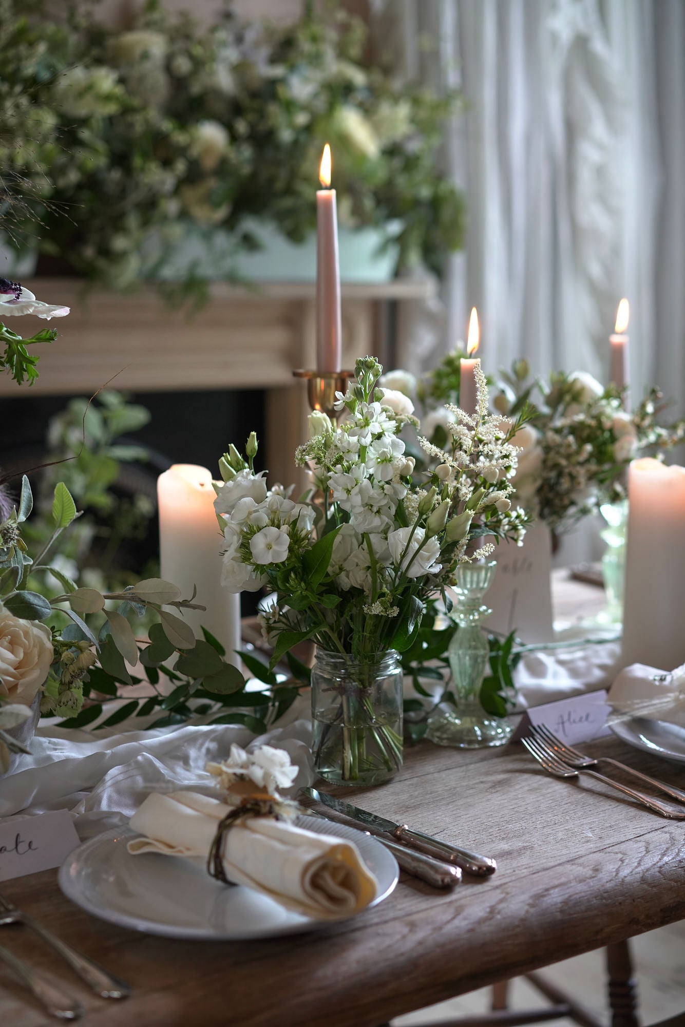 Dried Flower Napkin Rings - Set of 4