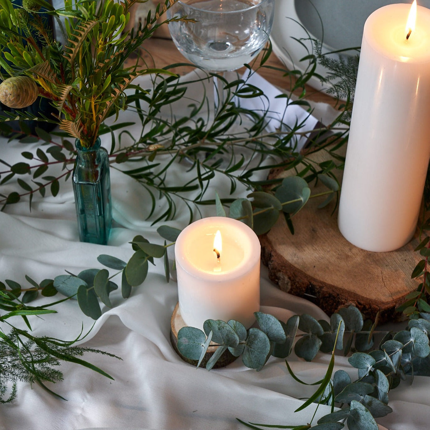 bundle of foliage to decorate wedding and event tables
