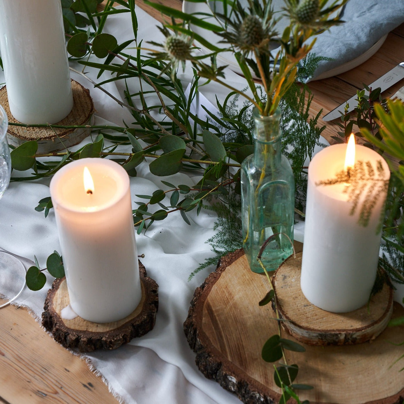 bundle of foliage to decorate wedding and event tables