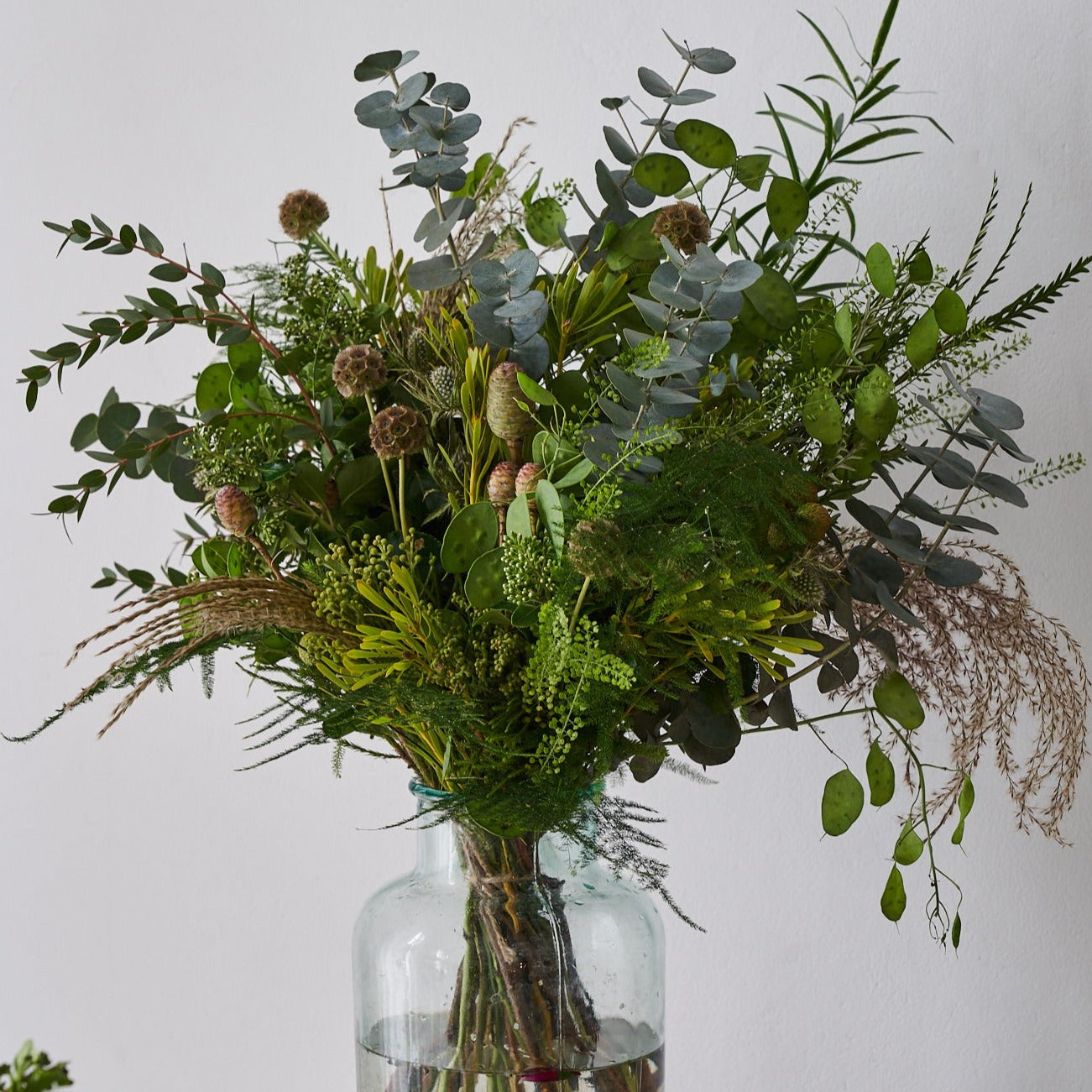 Lush Woodland wedding vase arrangement