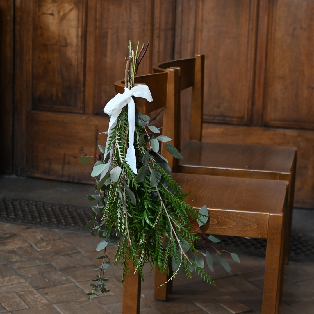 bundle of foliage to decorate wedding and event tables