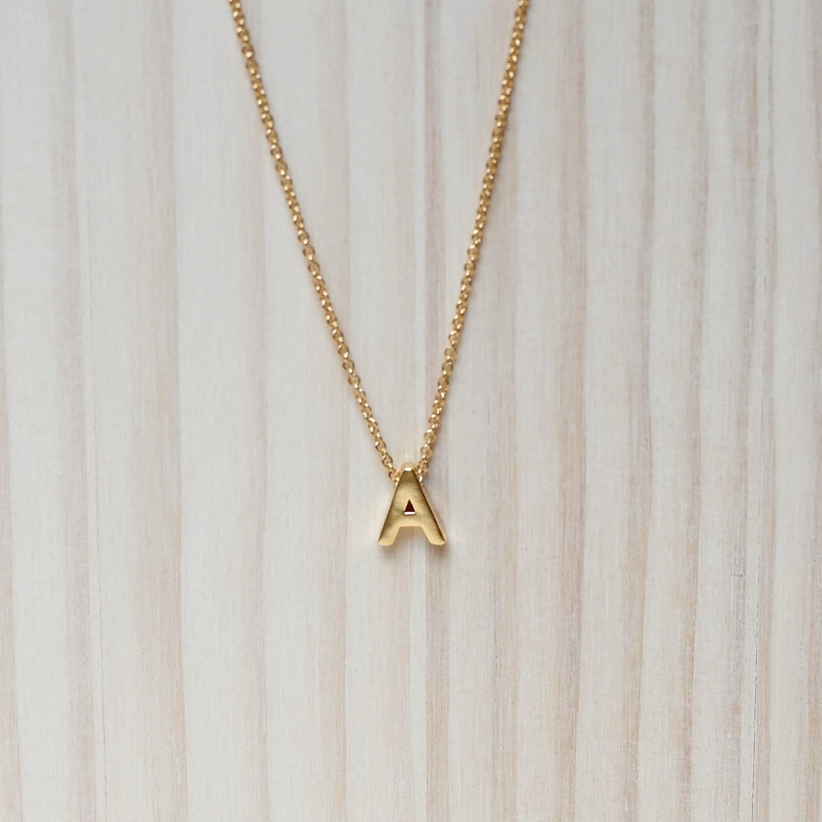 Initial Necklace A