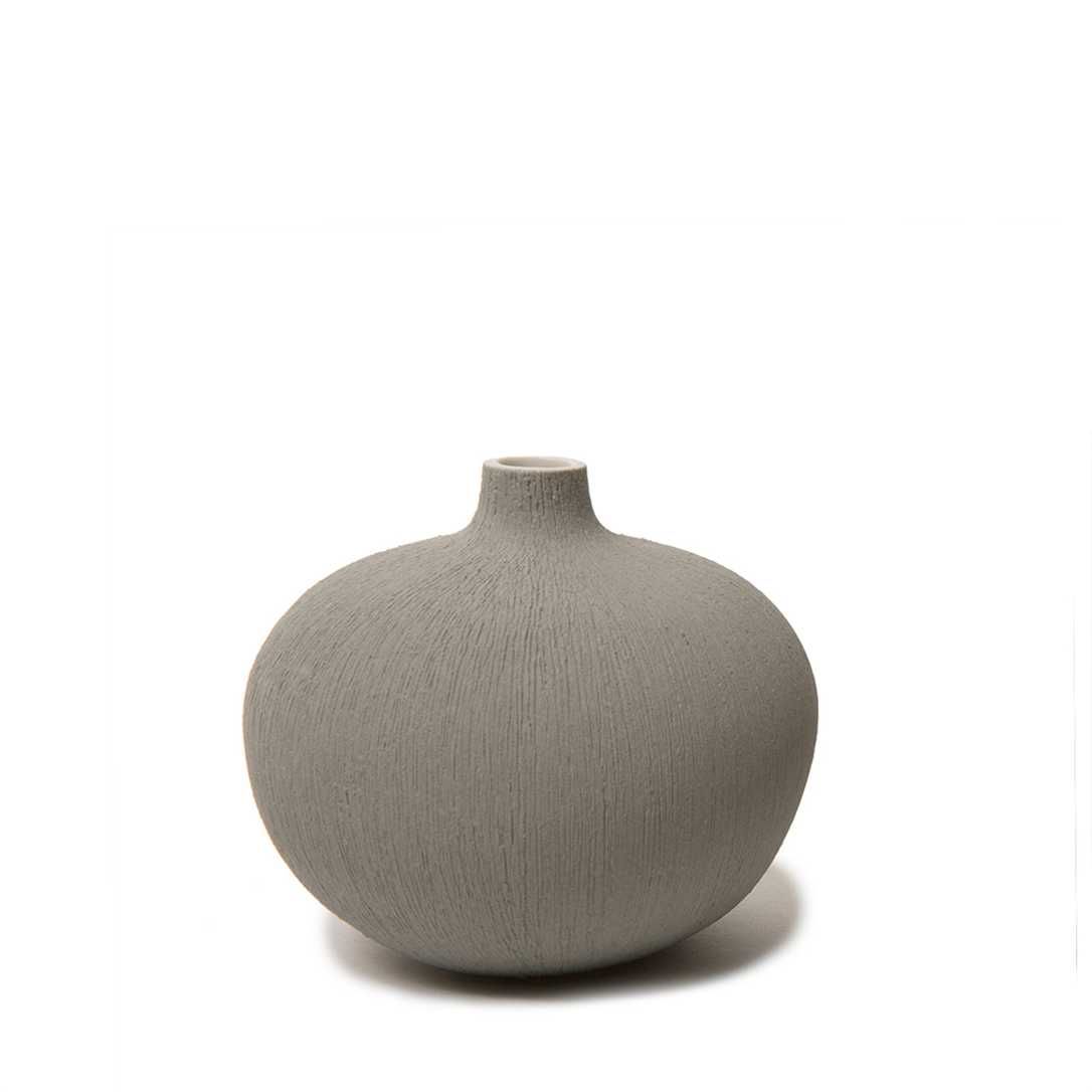 Lindform Bari Small vase with grey stripes