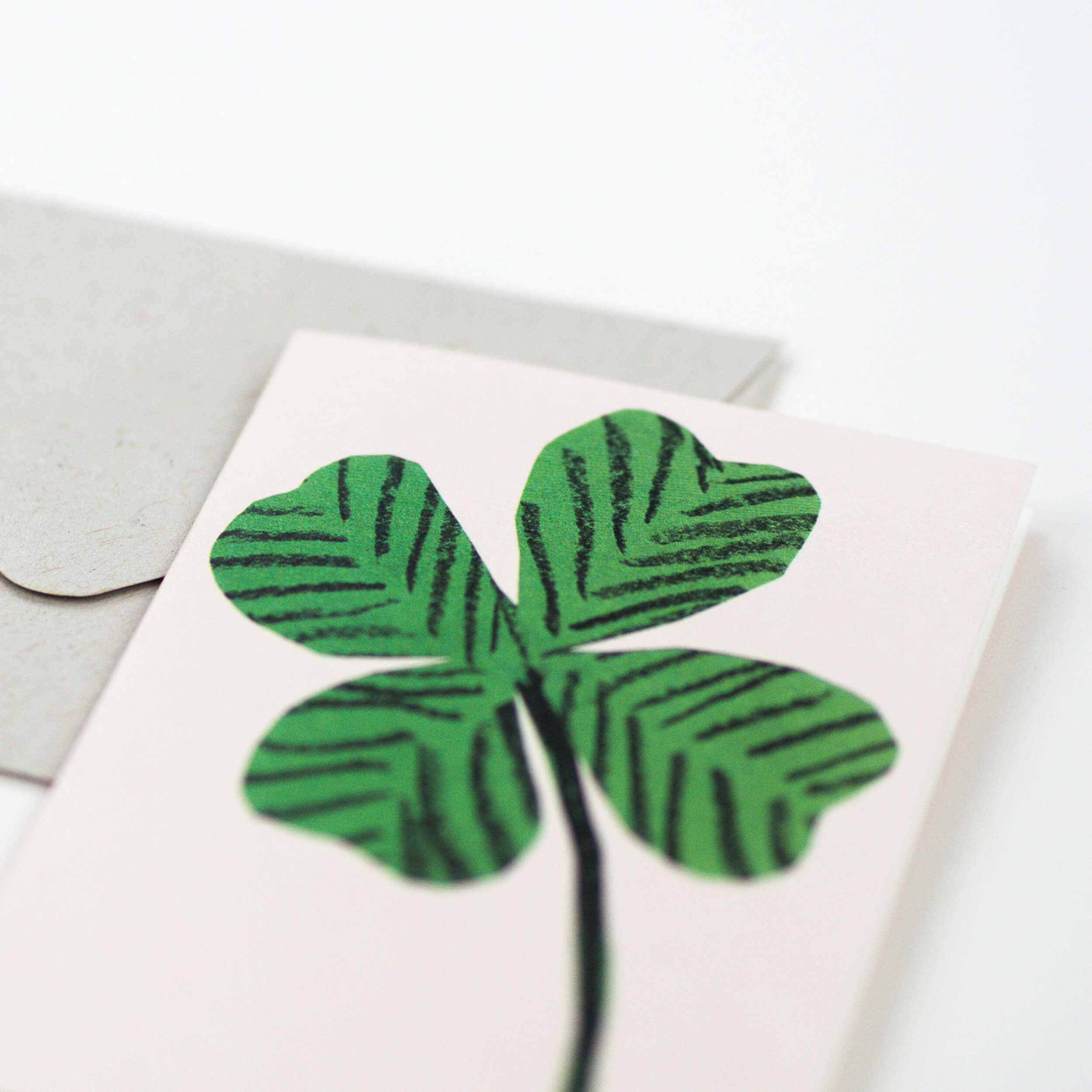 Lucky Clover Mini Greetings Card