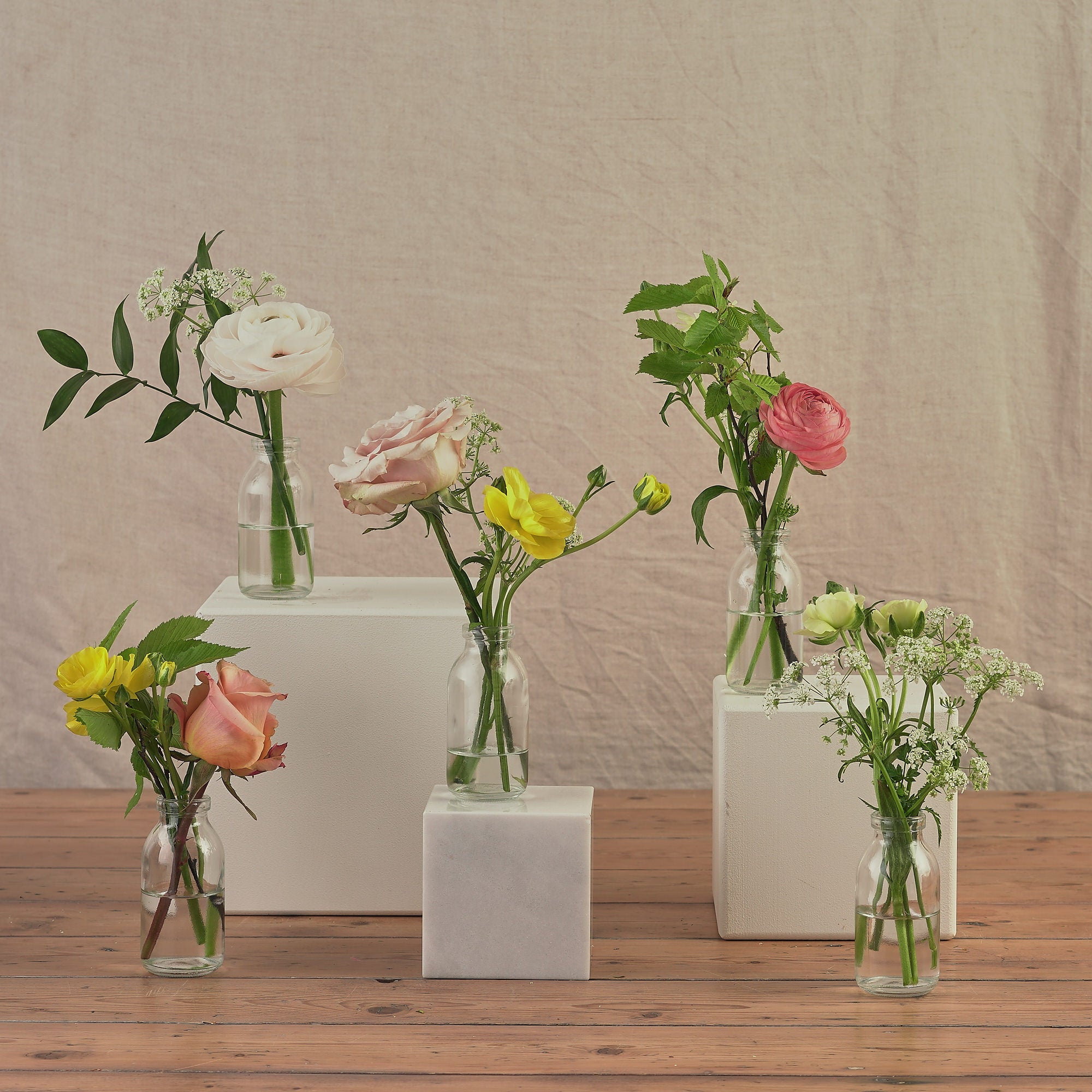 colourful bottle arrangements for weddings and events