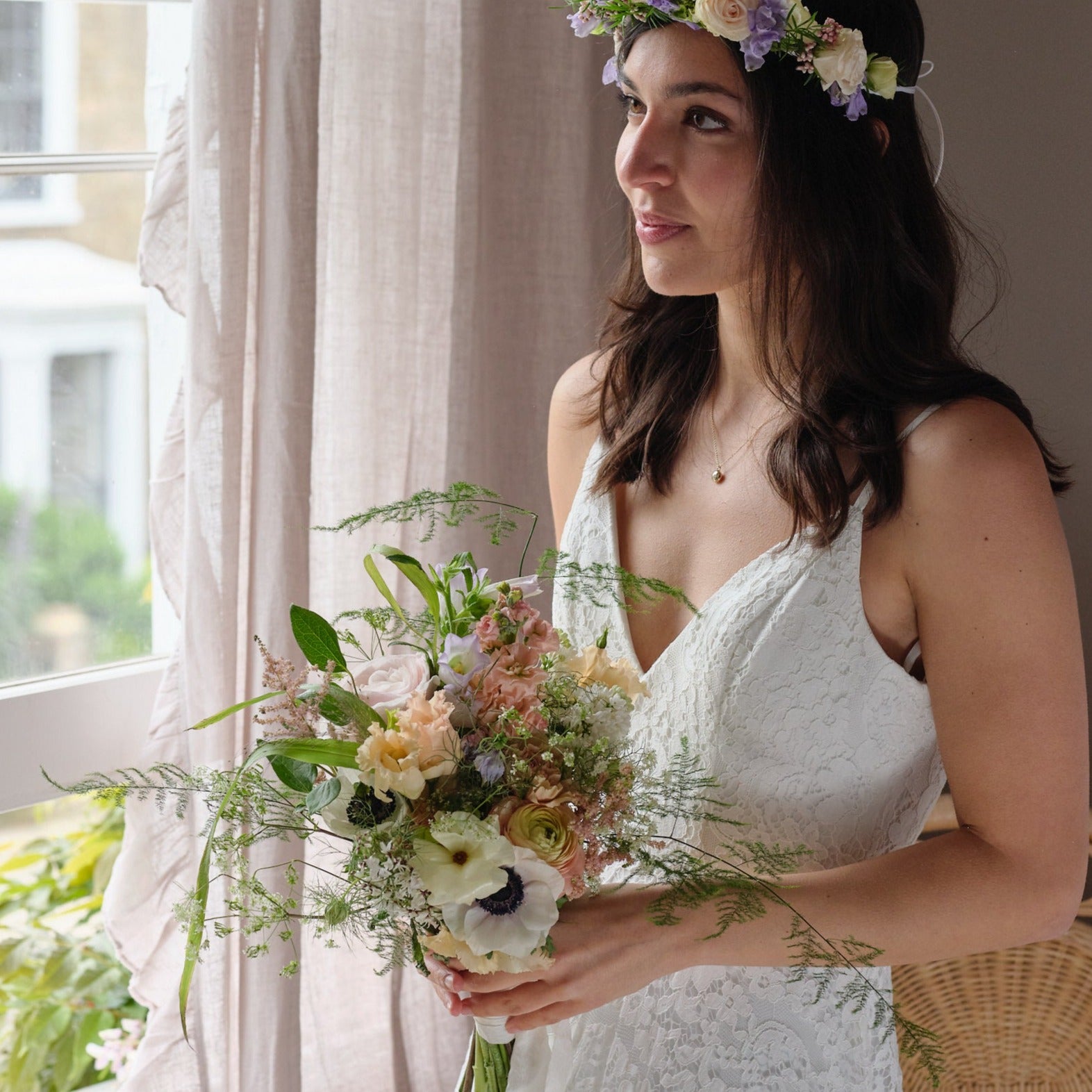 Pastel Wildflowers Bridal Bouquet