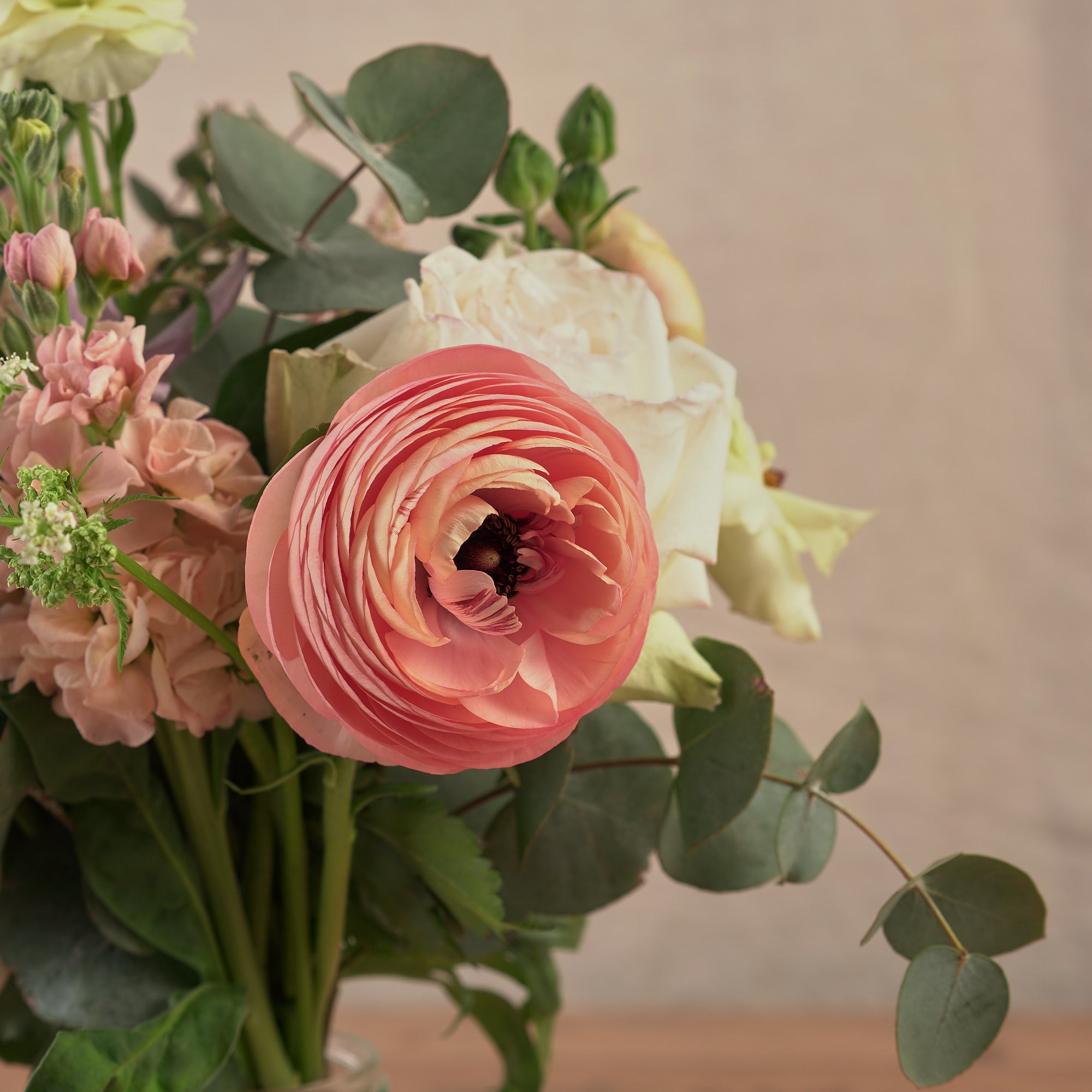 pastel wildflowers jam jars for wedding tables