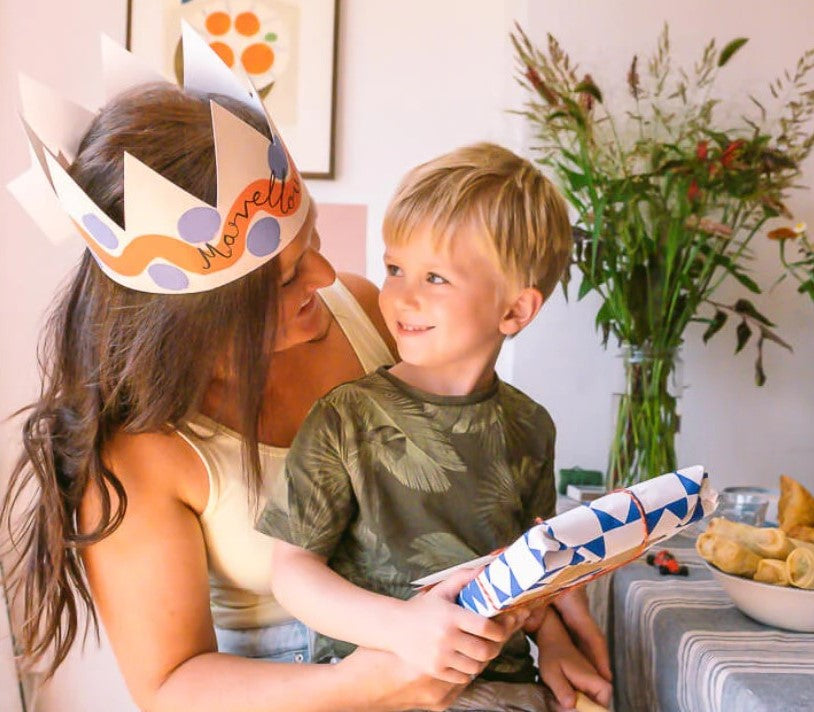 Marvellous Mother Party Hat Greetings Card