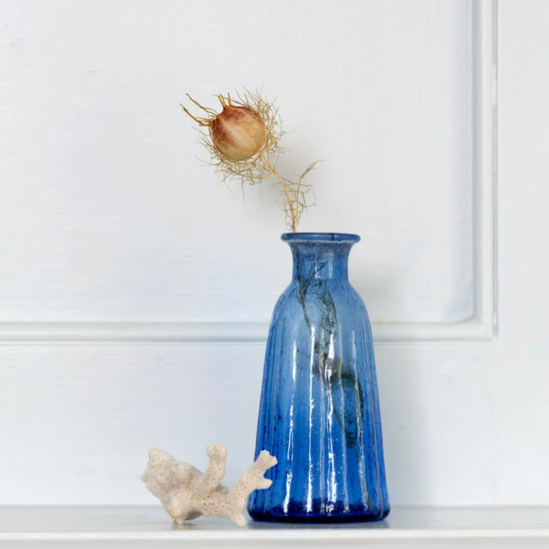Barak Recycled Glass Vase | Lapis