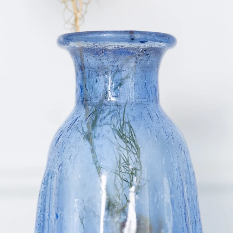 Barak Recycled Glass Vase | Lapis