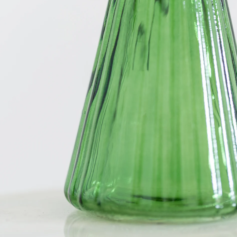 Glass Stem Vase | Green