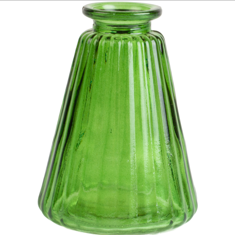 Glass Stem Vase | Green