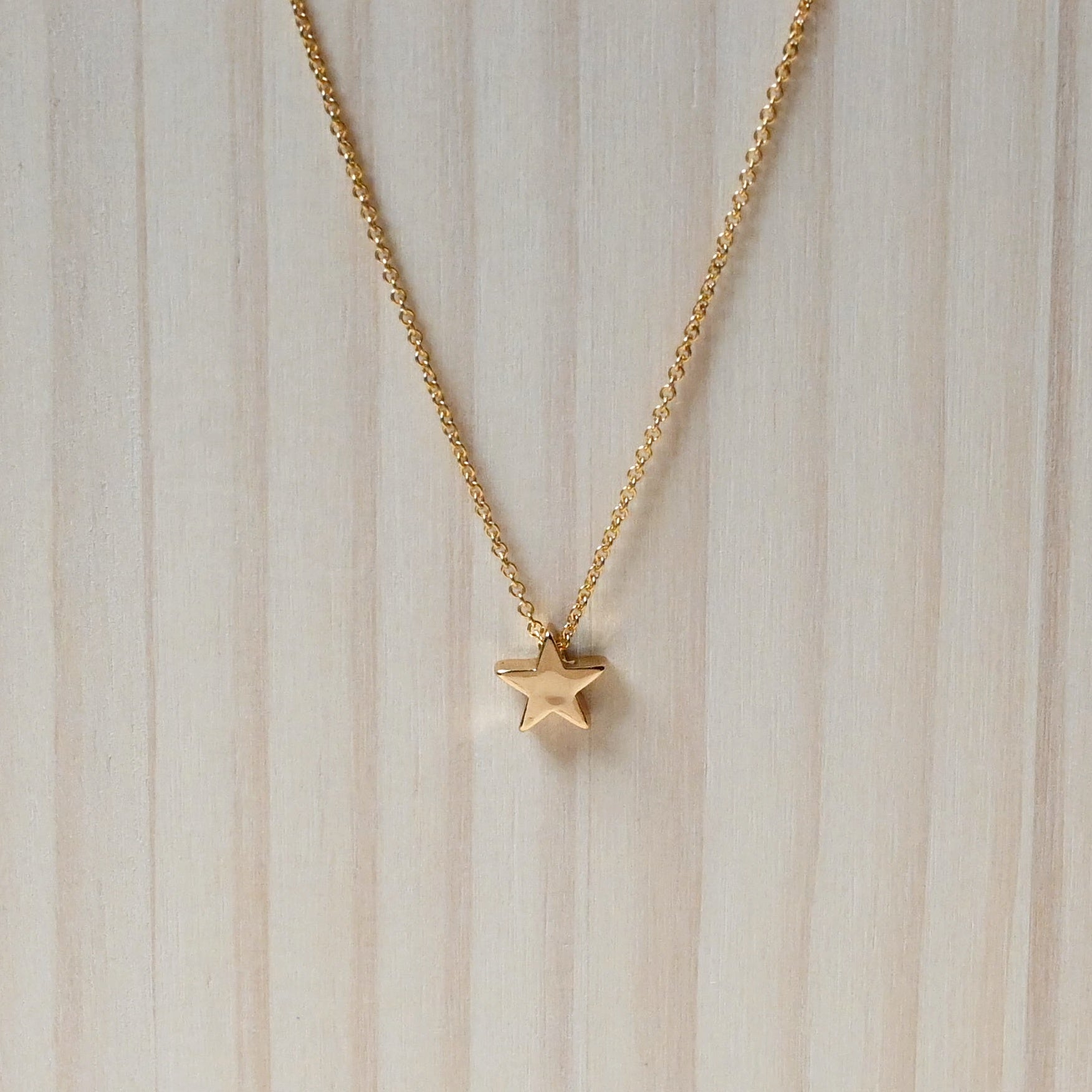 Gold star 2025 charm necklace