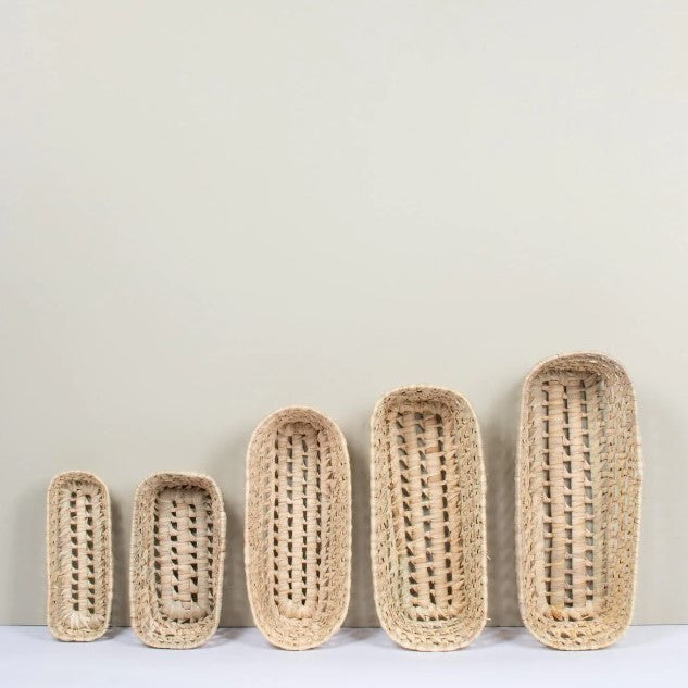 Long Open Weave Storage Tray