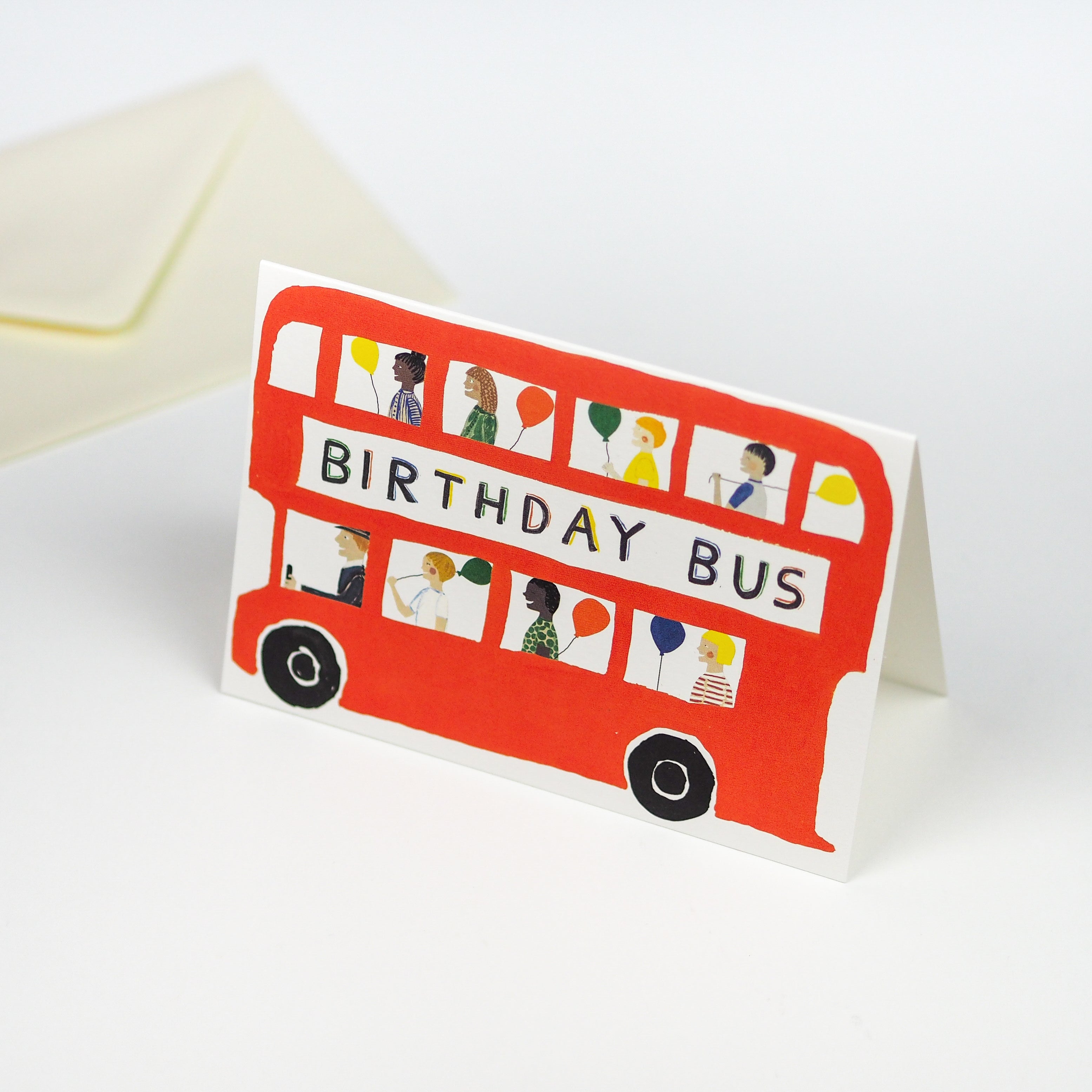 Birthday Bus Greetings Card