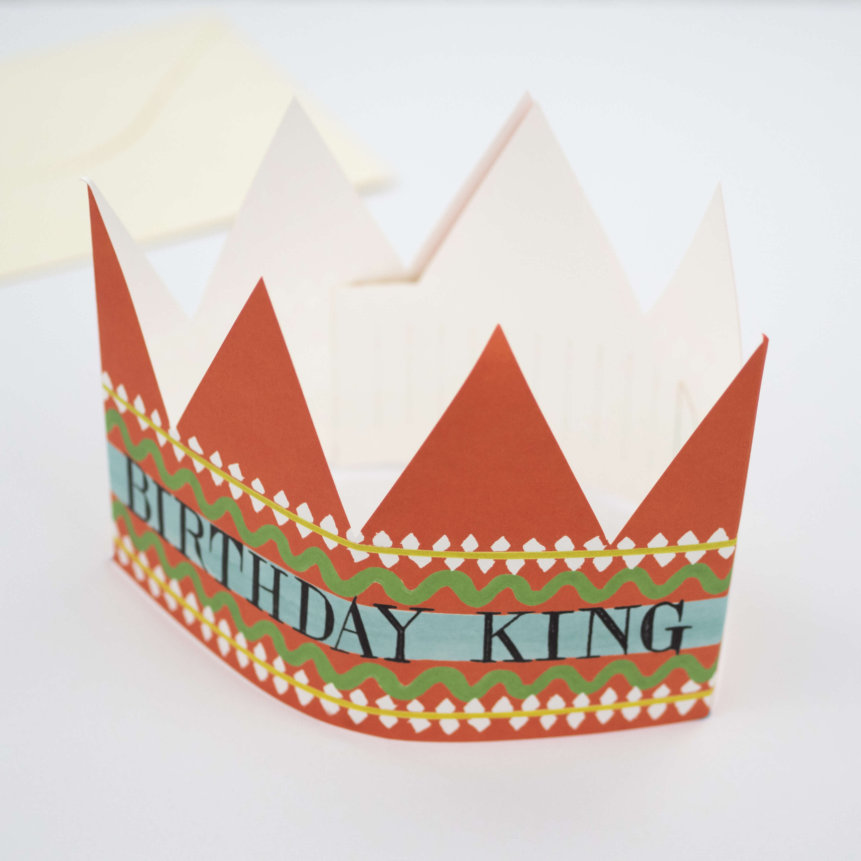 Birthday King Party Hat Greetings Card