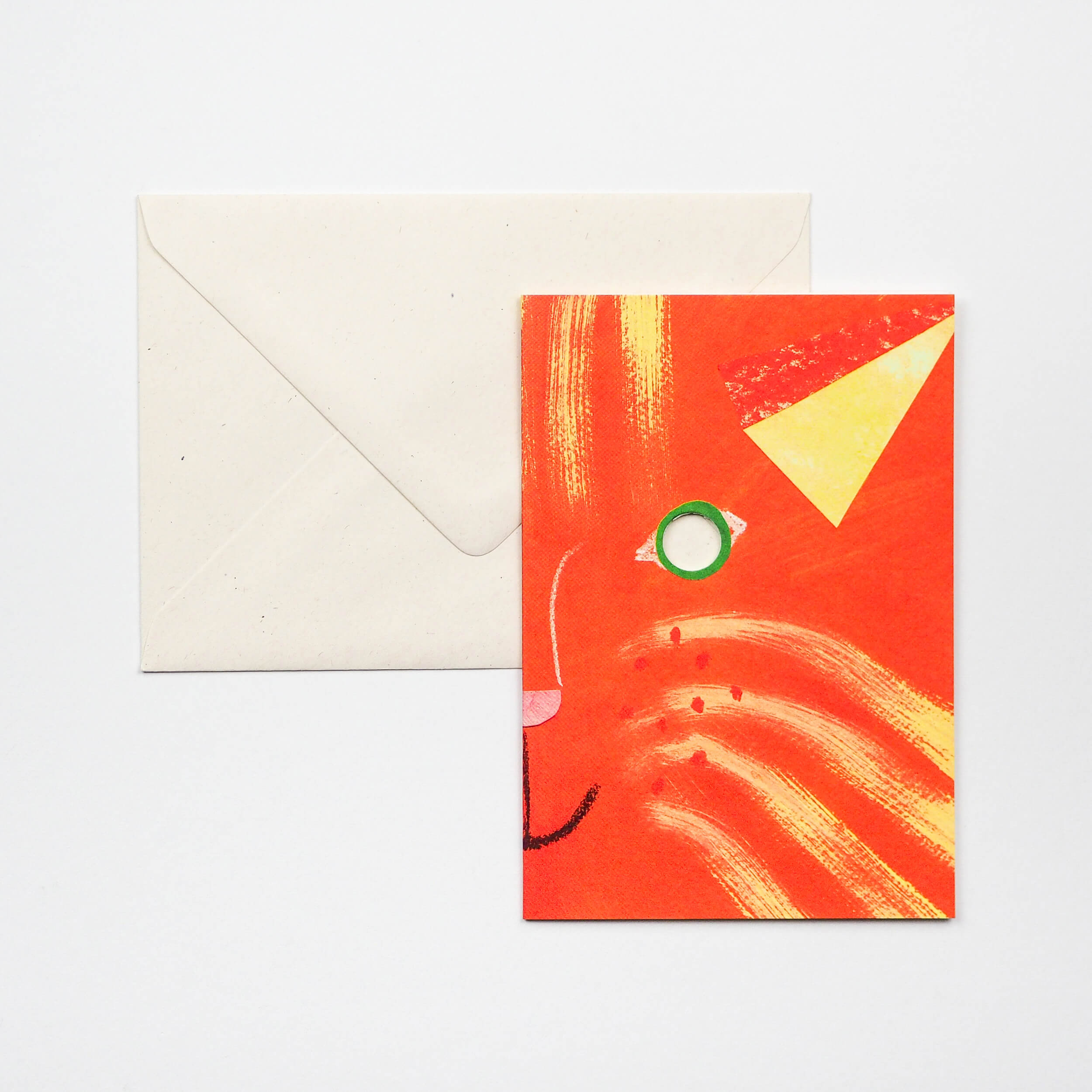 Ginger Cat Mask Greetings Card