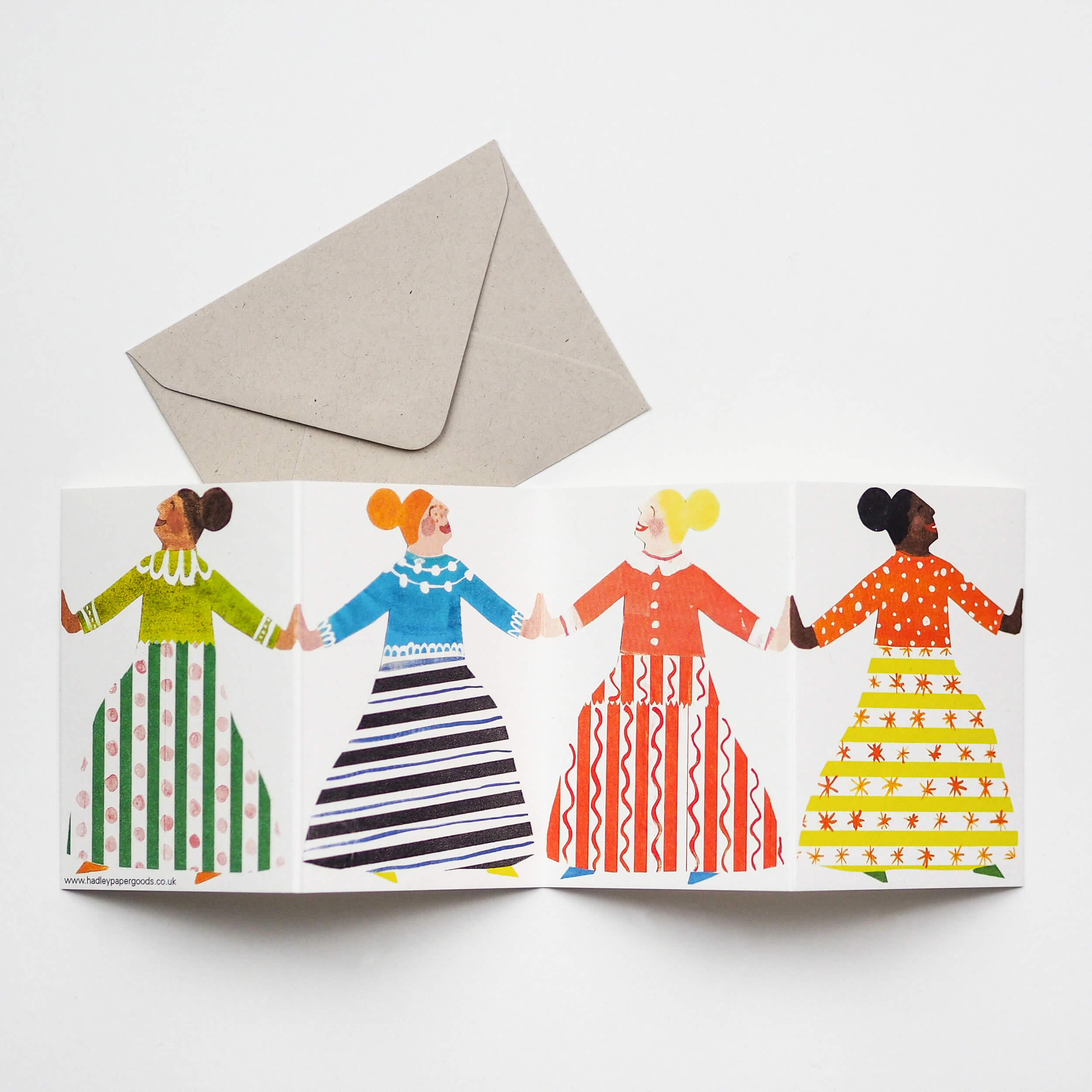 Dancers Concertina Card