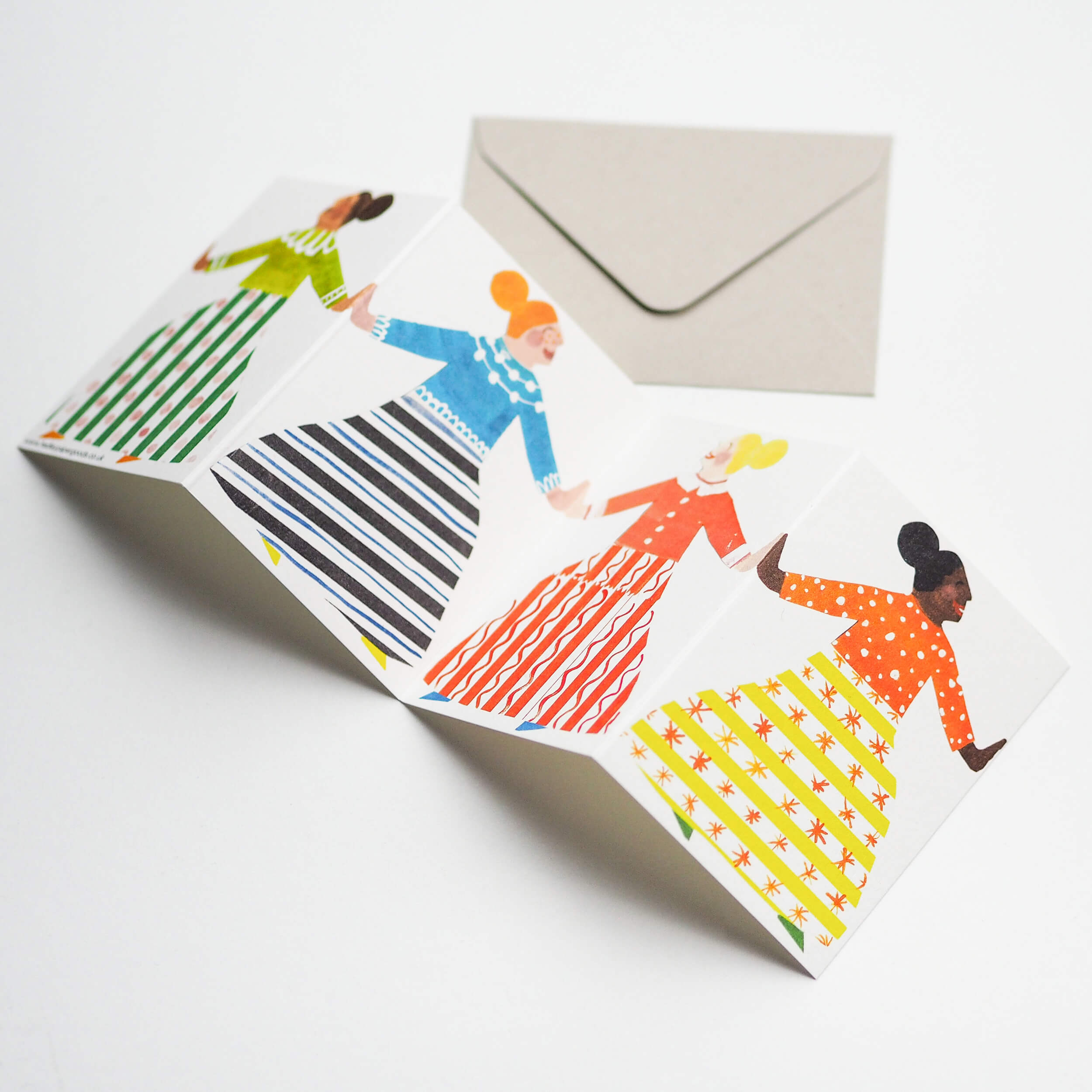 Dancers Concertina Card