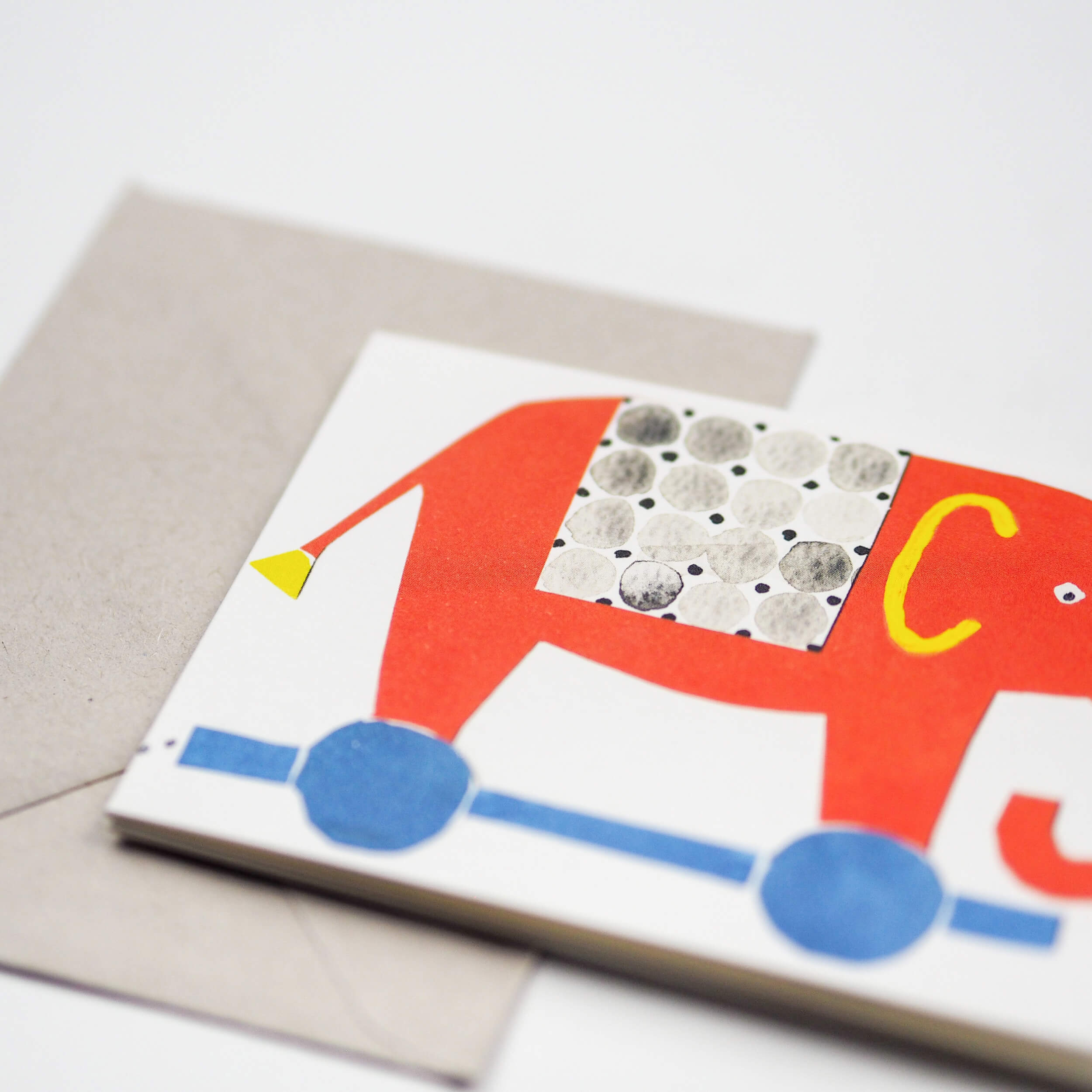 Elephant Concertina Card