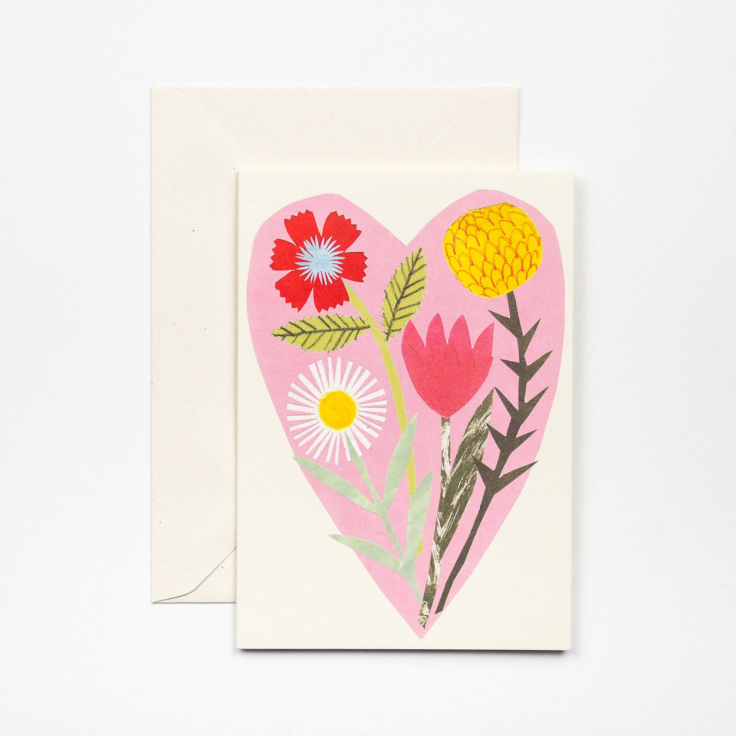 Floral Heart Greetings Card