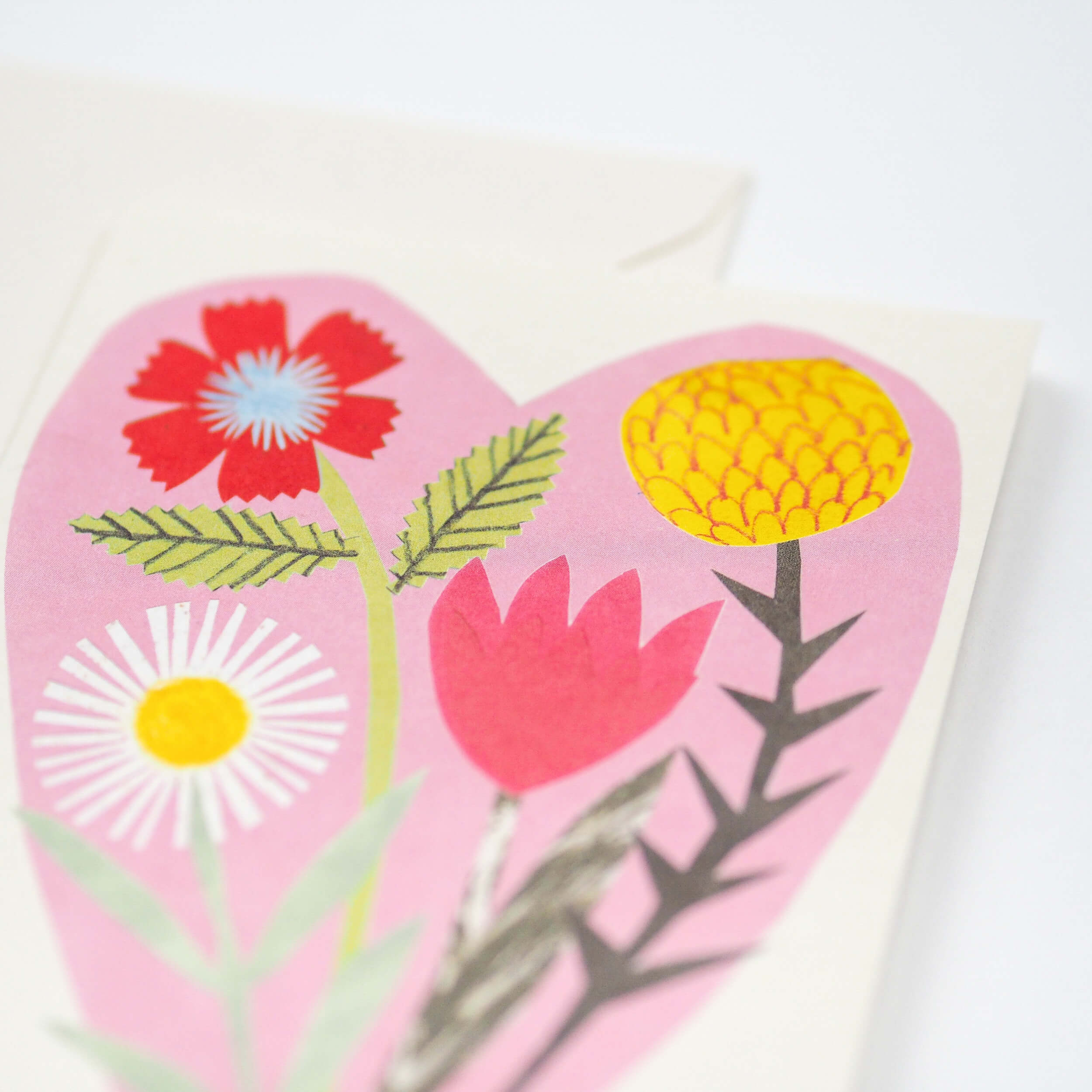 Floral Heart Greetings Card