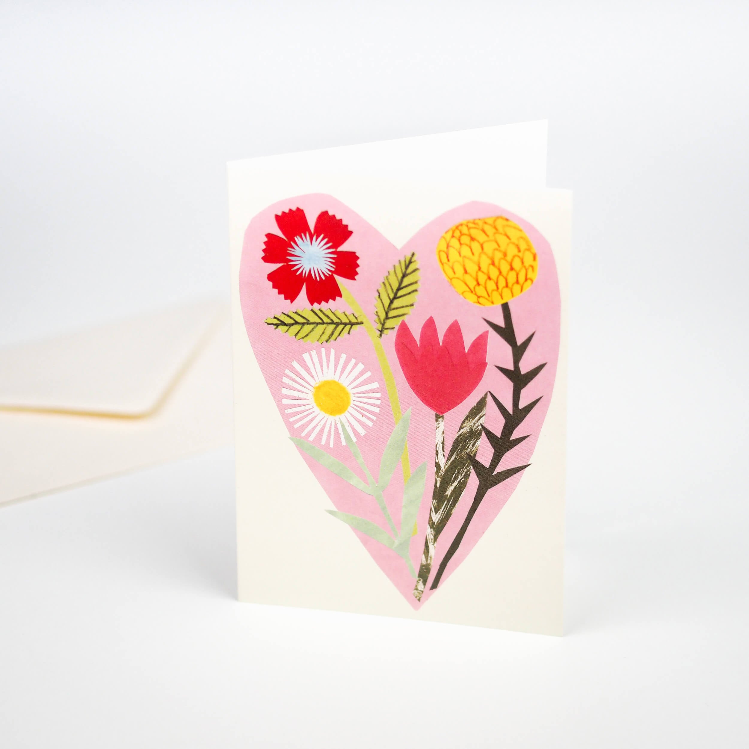 Floral Heart Greetings Card
