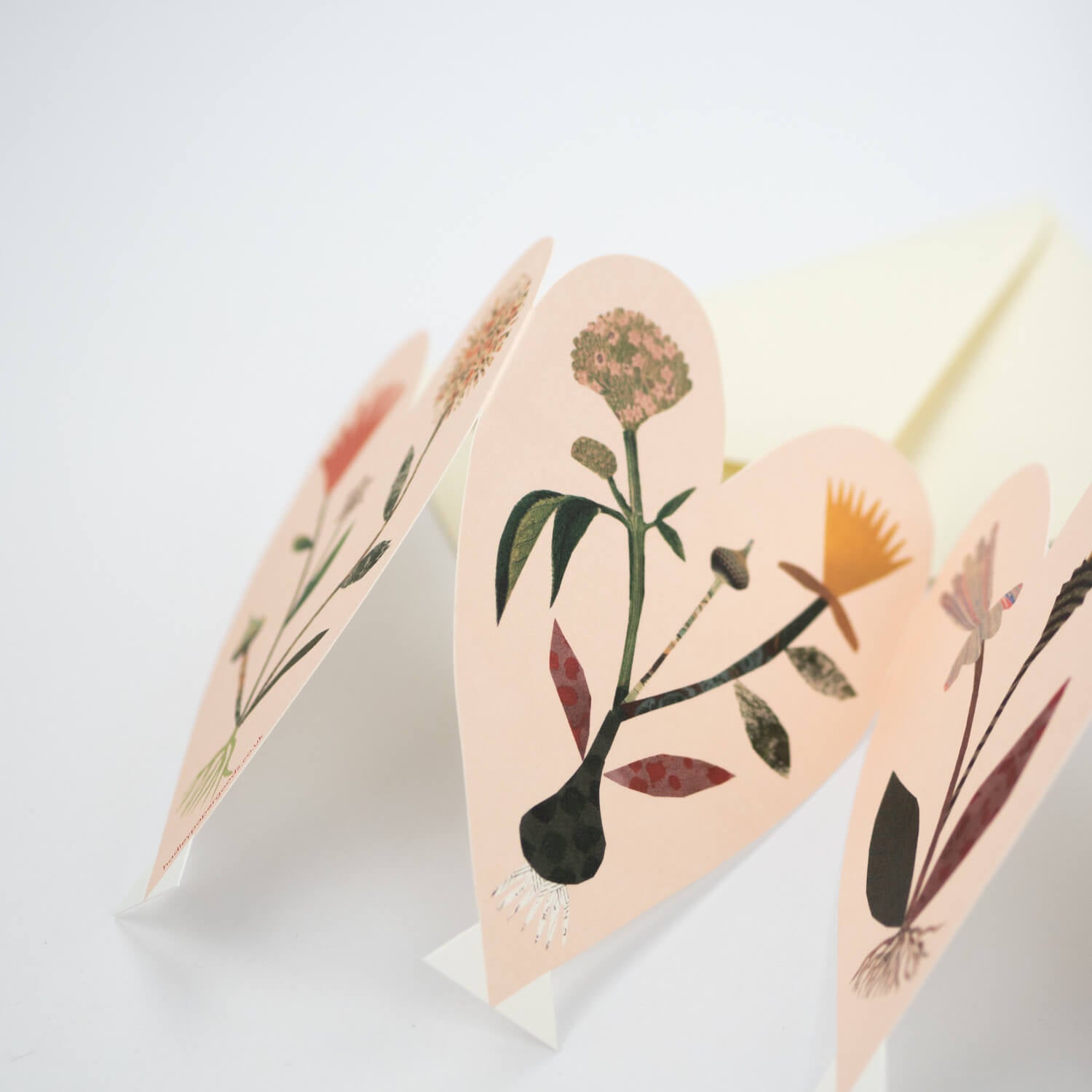 Floral Heart Concertina Card