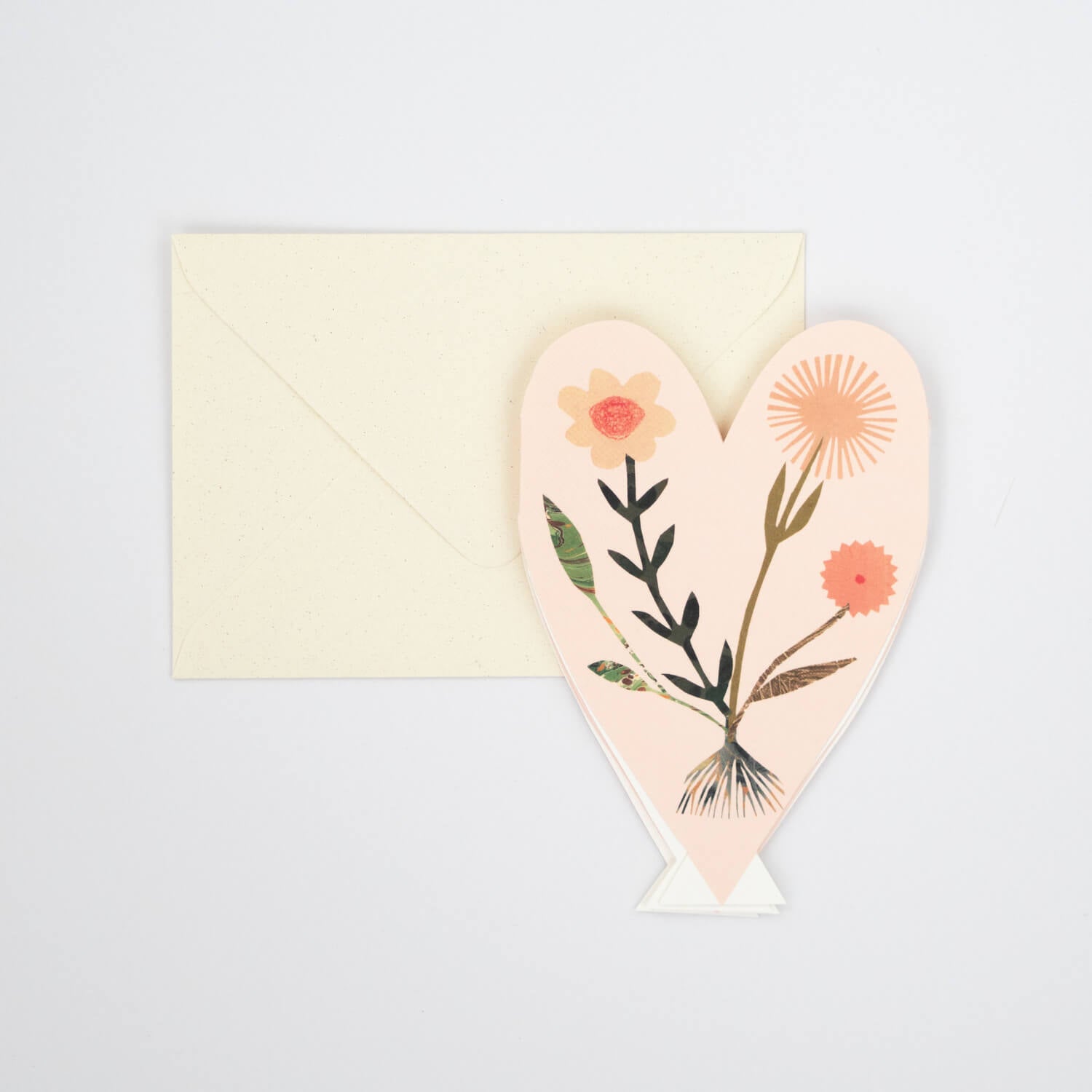 Floral Heart Concertina Card