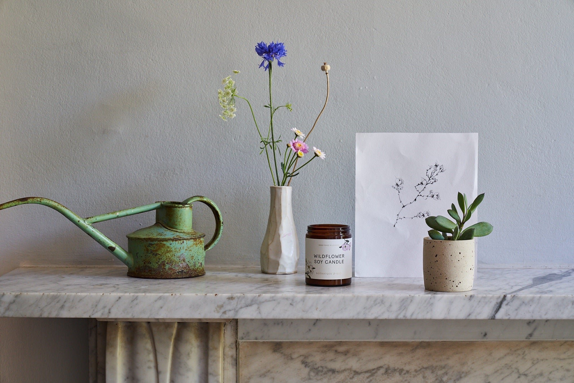 Hand-poured Wildflower scented Soy Candles