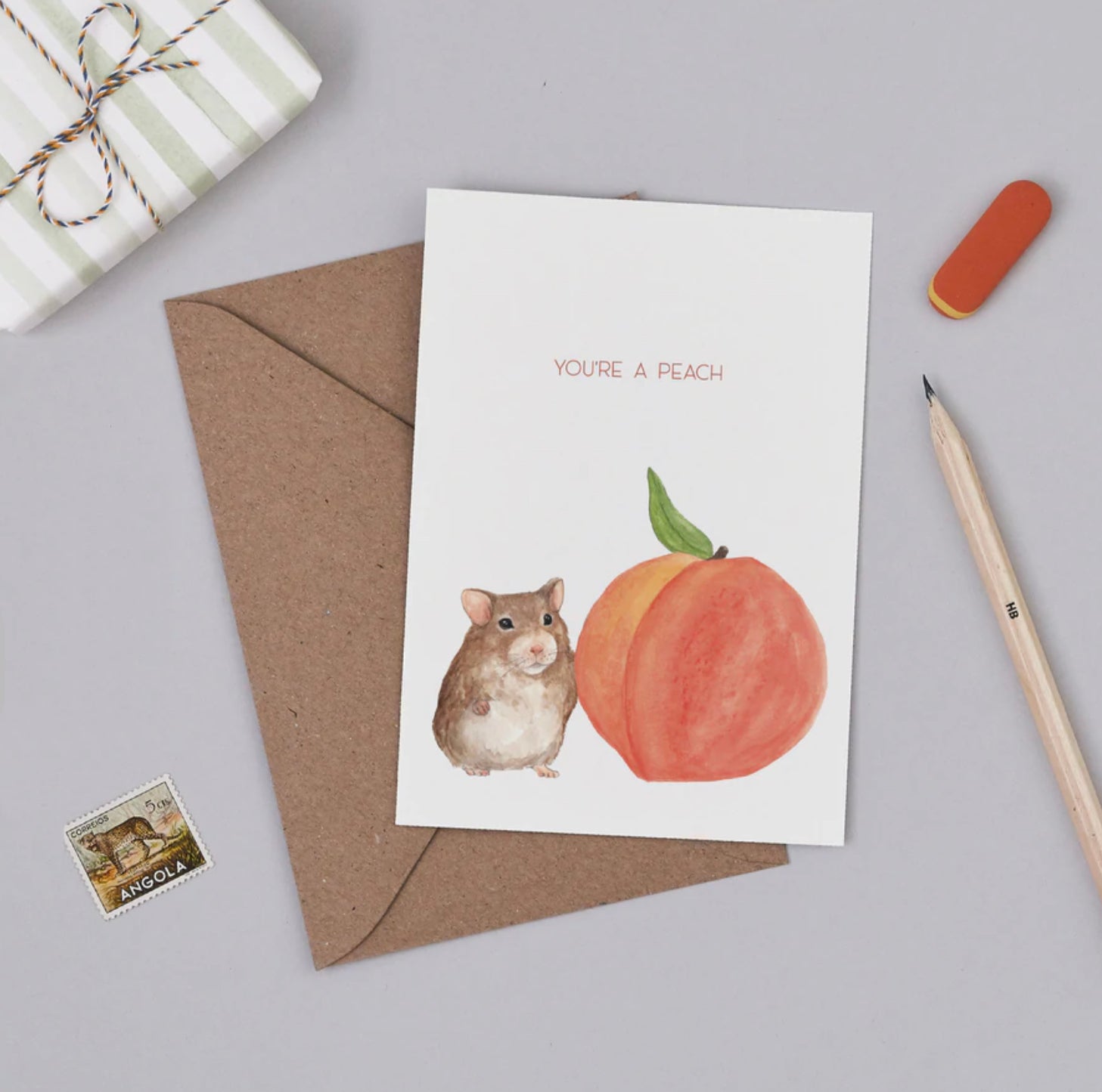 You’re a Peach Greetings Card