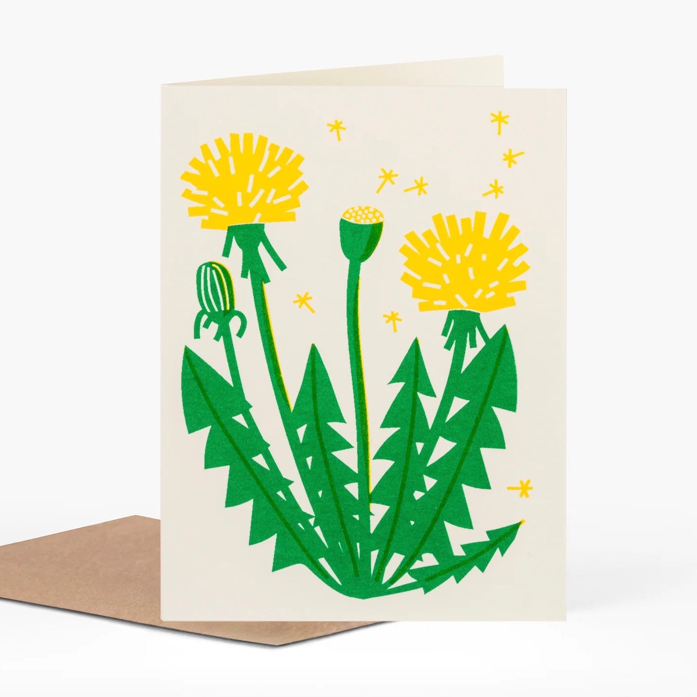 dandelion greeting card by Pirrip Press