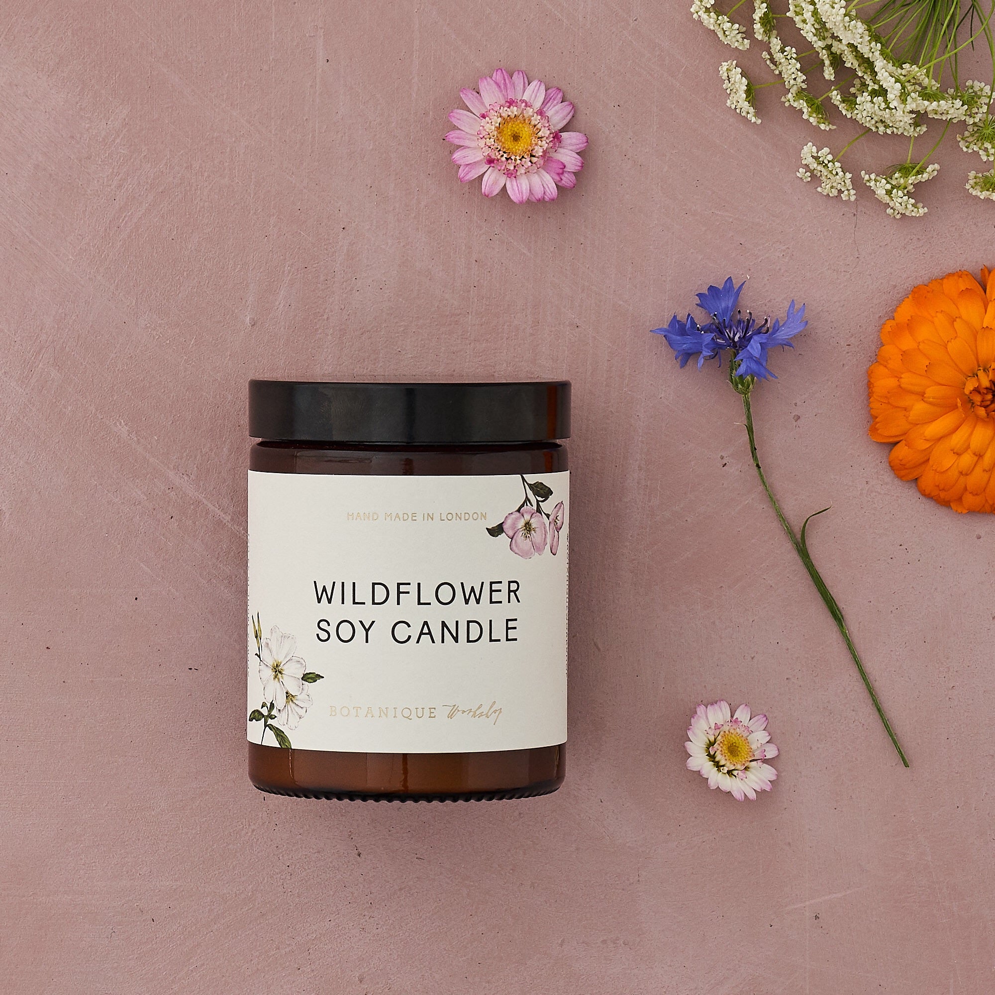 Hand-poured Wildflower scented Soy Candles