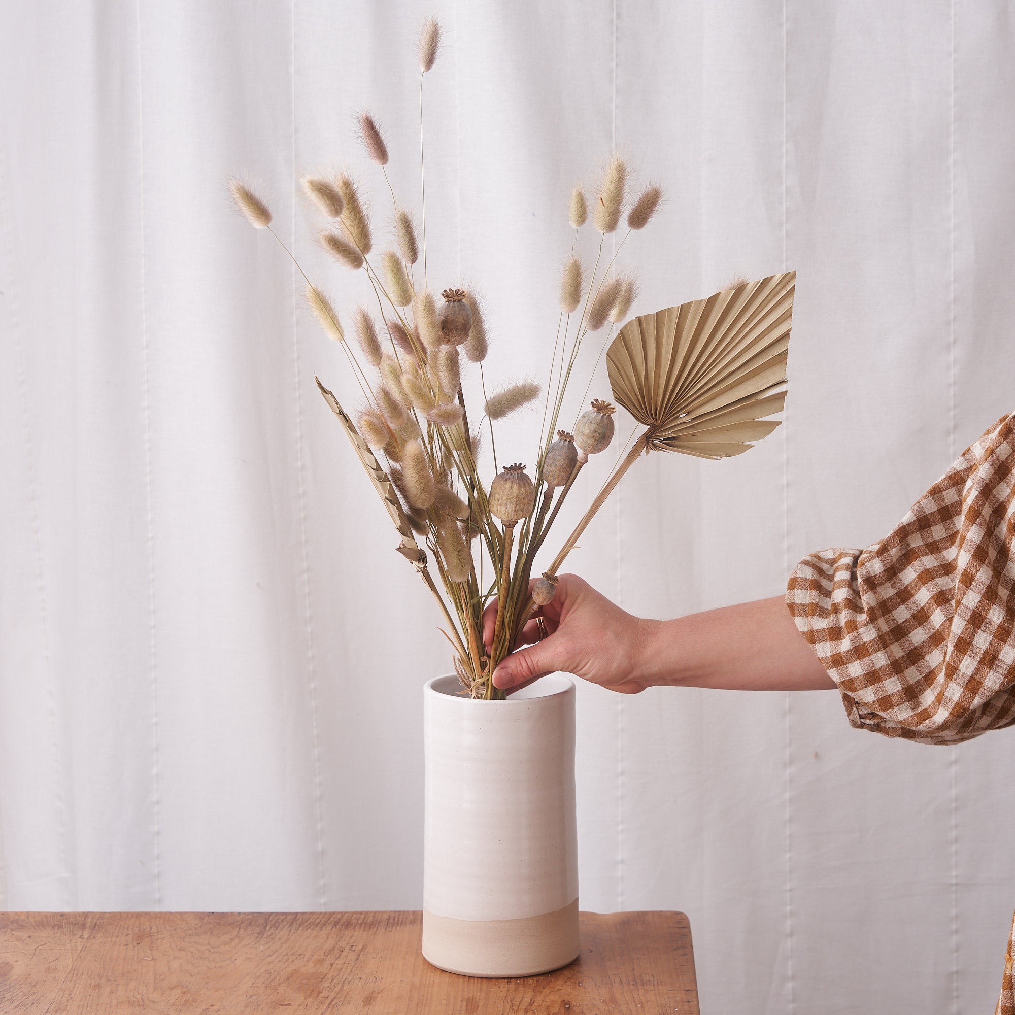 Sand dunes: palm spear, natural bunnytails and poppy heads