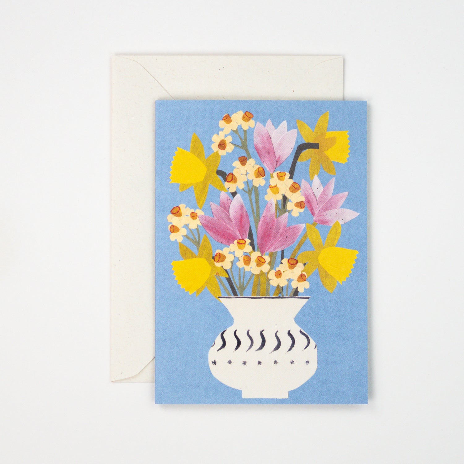 Spring Flowers Greetings Card