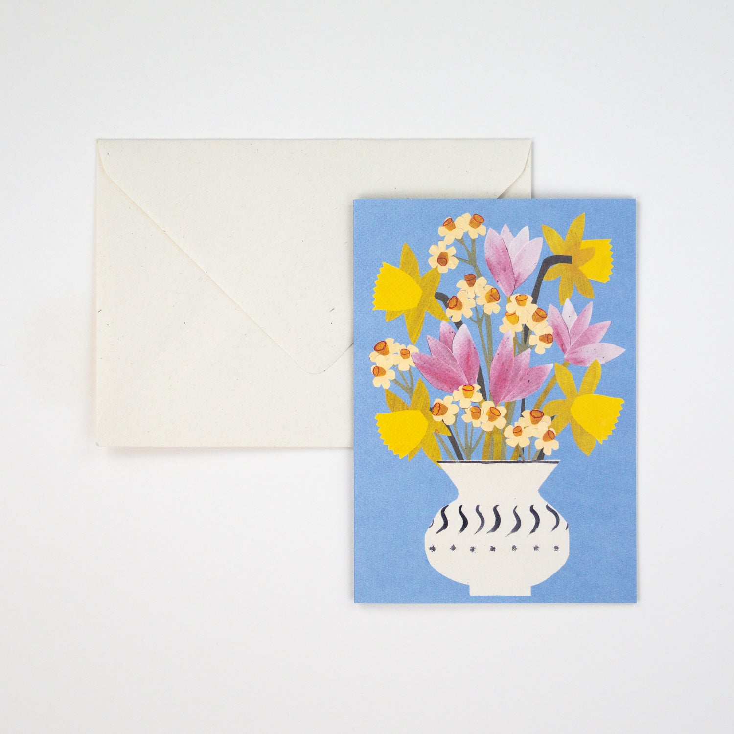 Spring Flowers Greetings Card