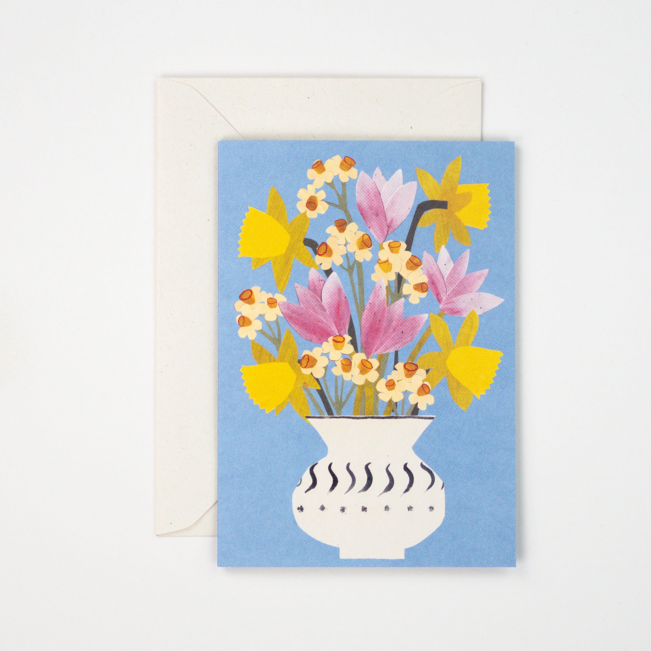 Spring Flowers Greetings Card