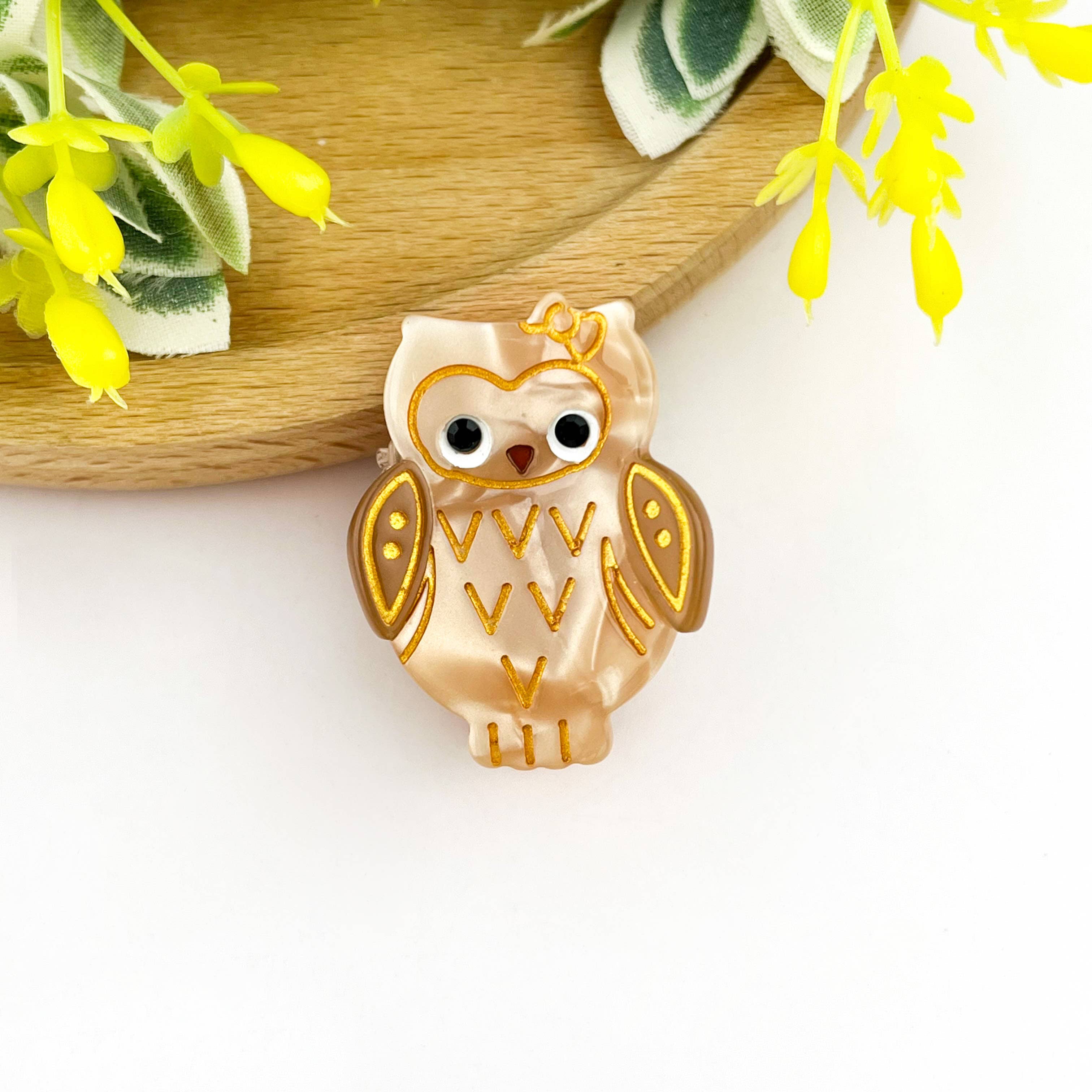 Owl Mini Hair Clip | 4 Colour Available