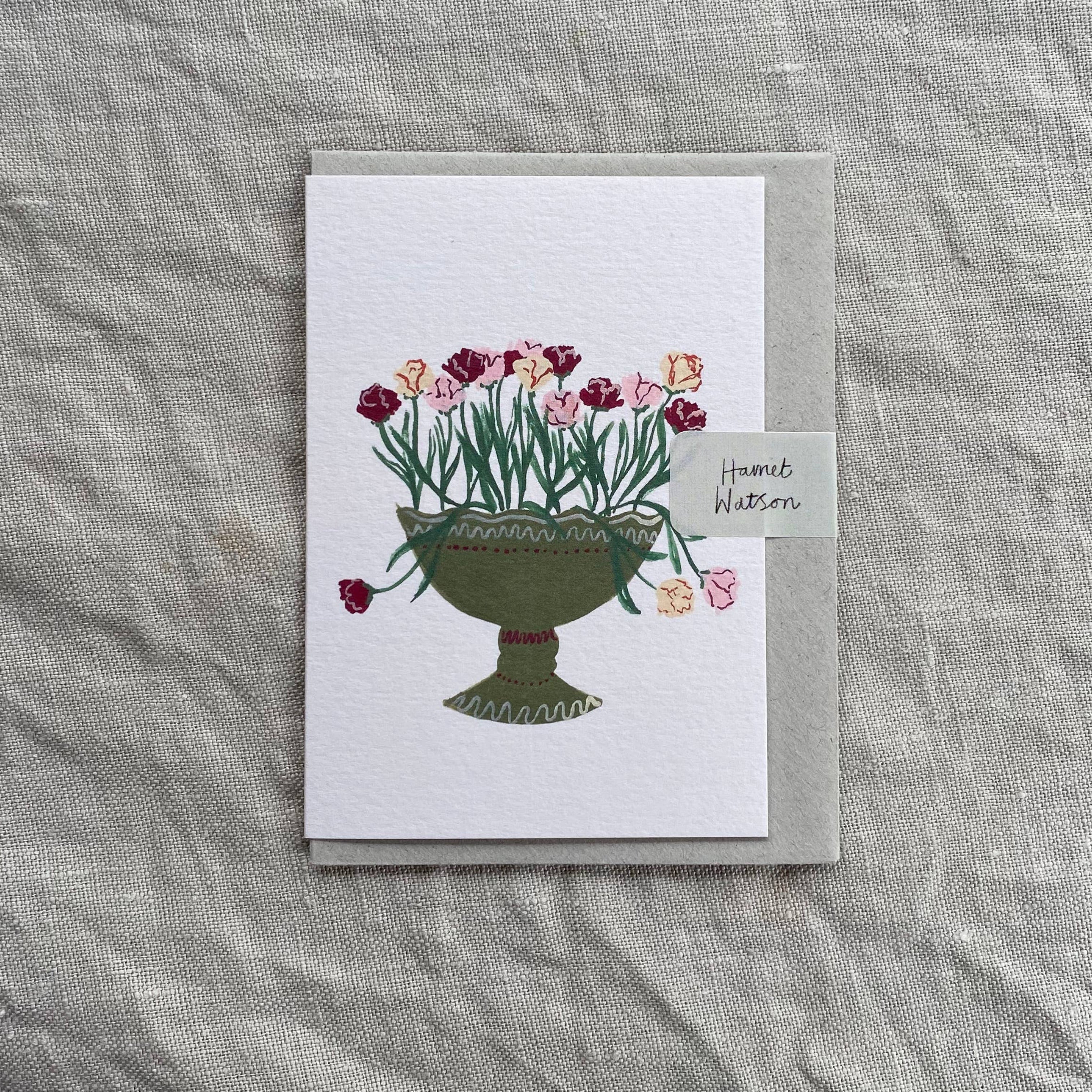 Parrot Tulips mini card
