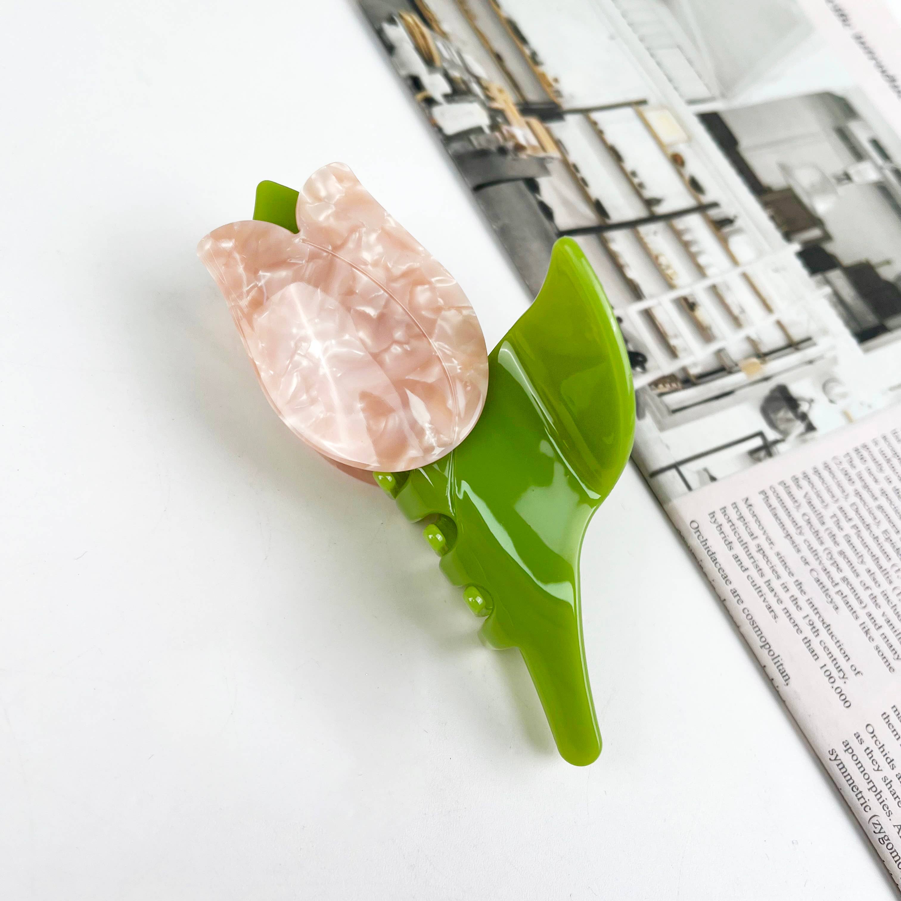 Acetate tulip hair claw | 2 Colours Available