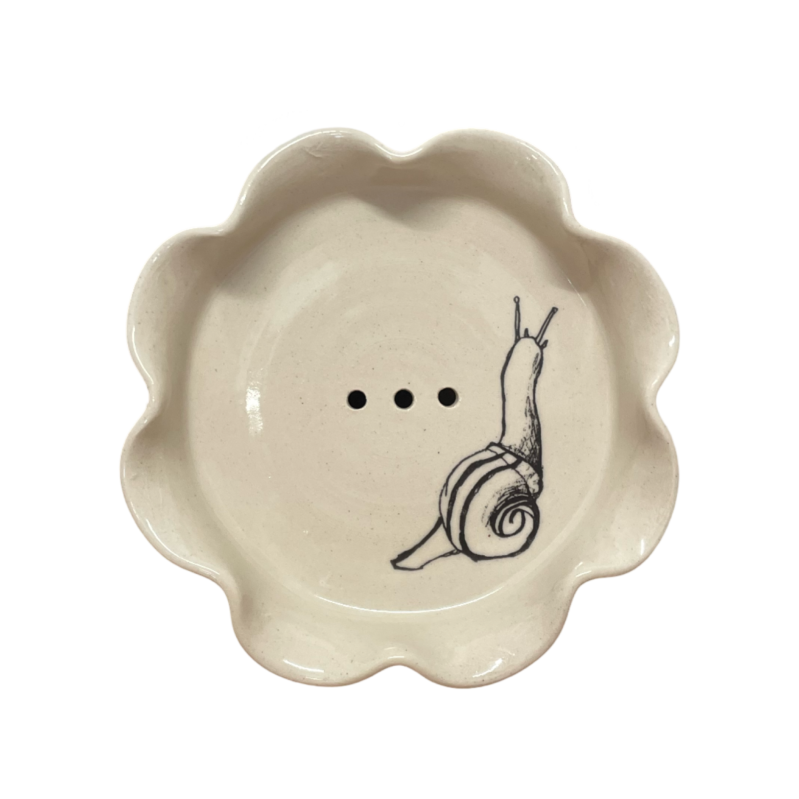 Frilly Soap Dish | Snail