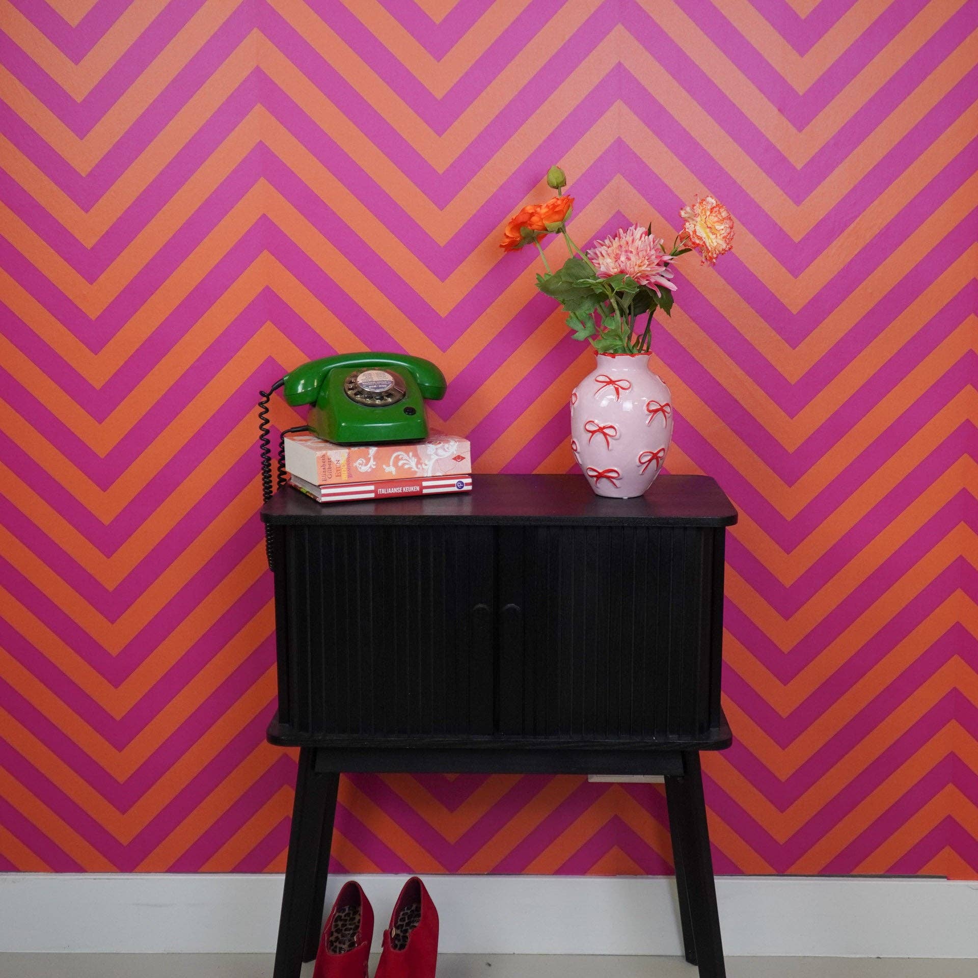 Flower Vase with Ribbons | Large