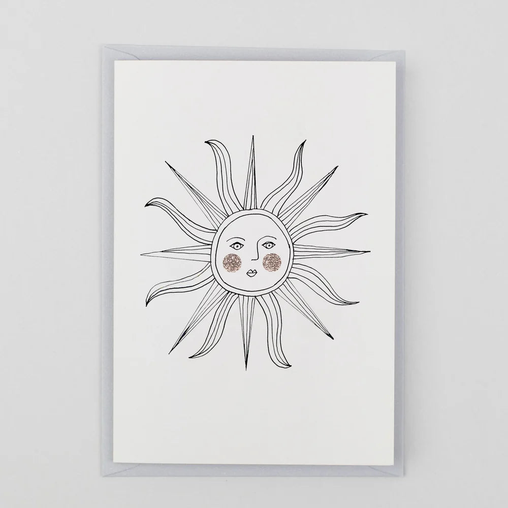 Sunface Greetings Card