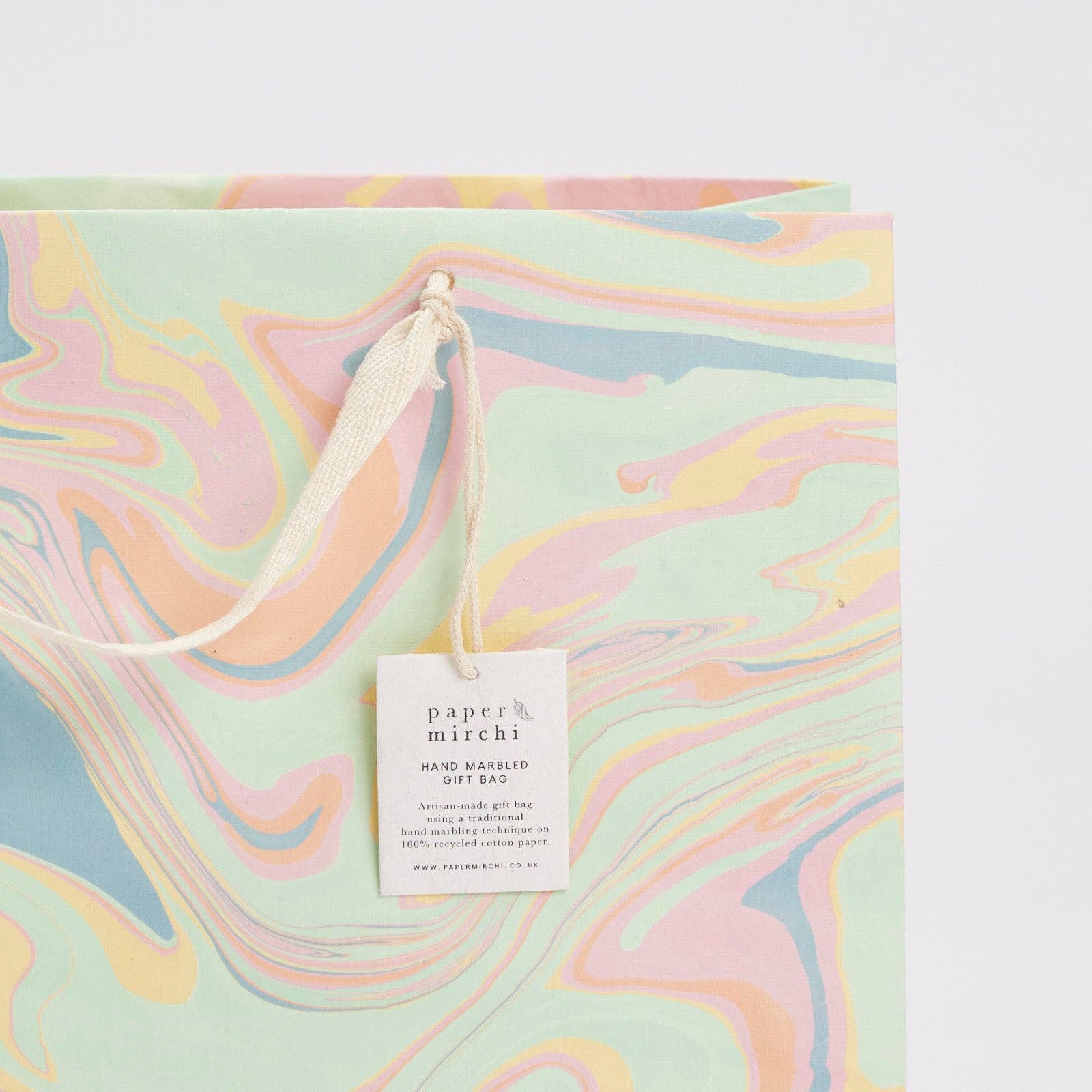Hand Marbled Gift Bags (Large) - Bouquet