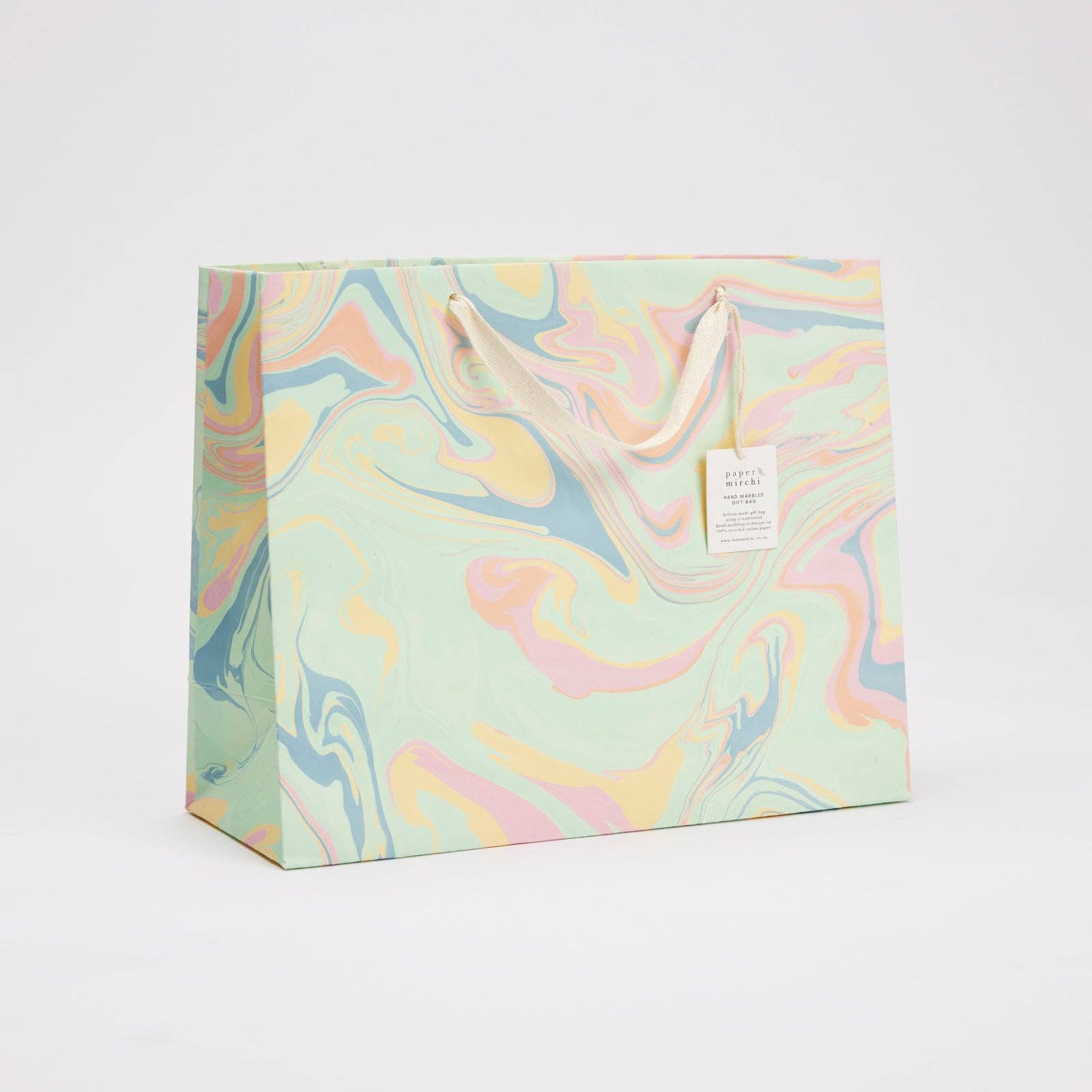 Hand Marbled Gift Bags (Large) - Bouquet