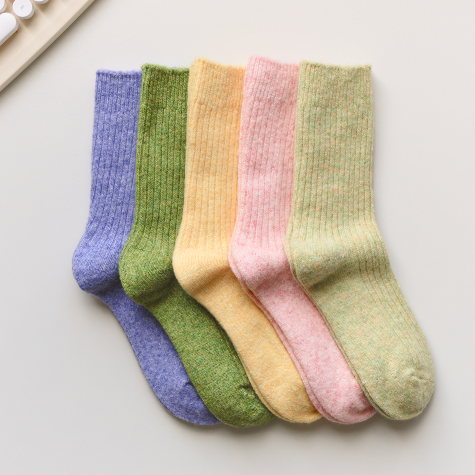 Warm Cashmere & Wool Blend Socks | 4 Colours Available