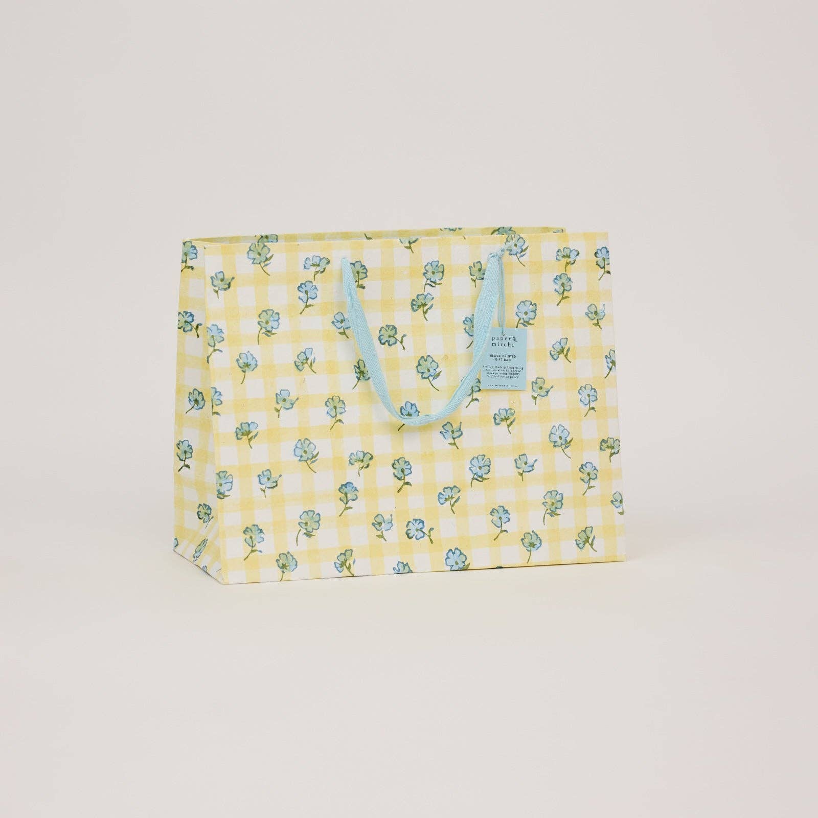 Block Printed Gift Bags (Large) - Alaska
