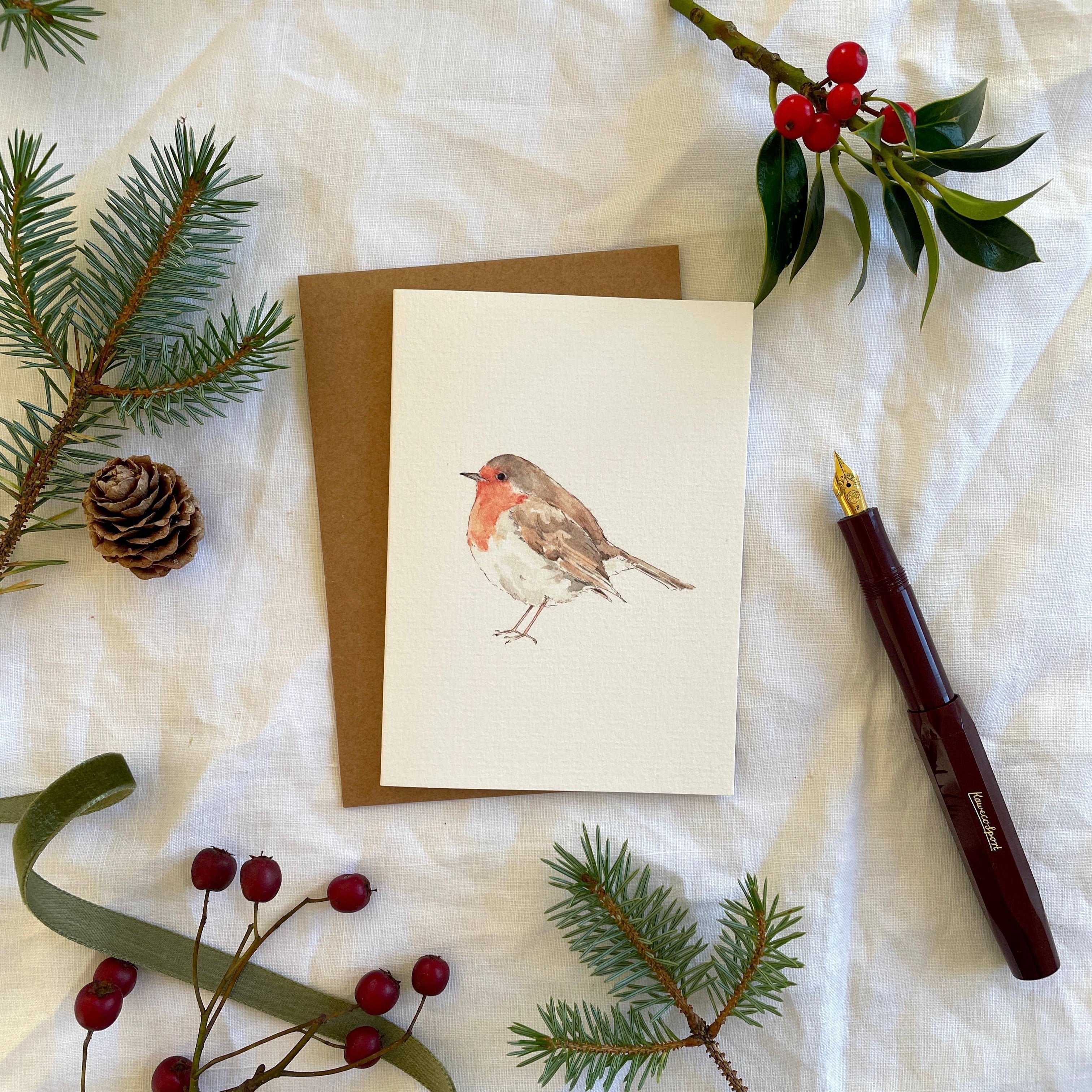 Robin Christmas Card