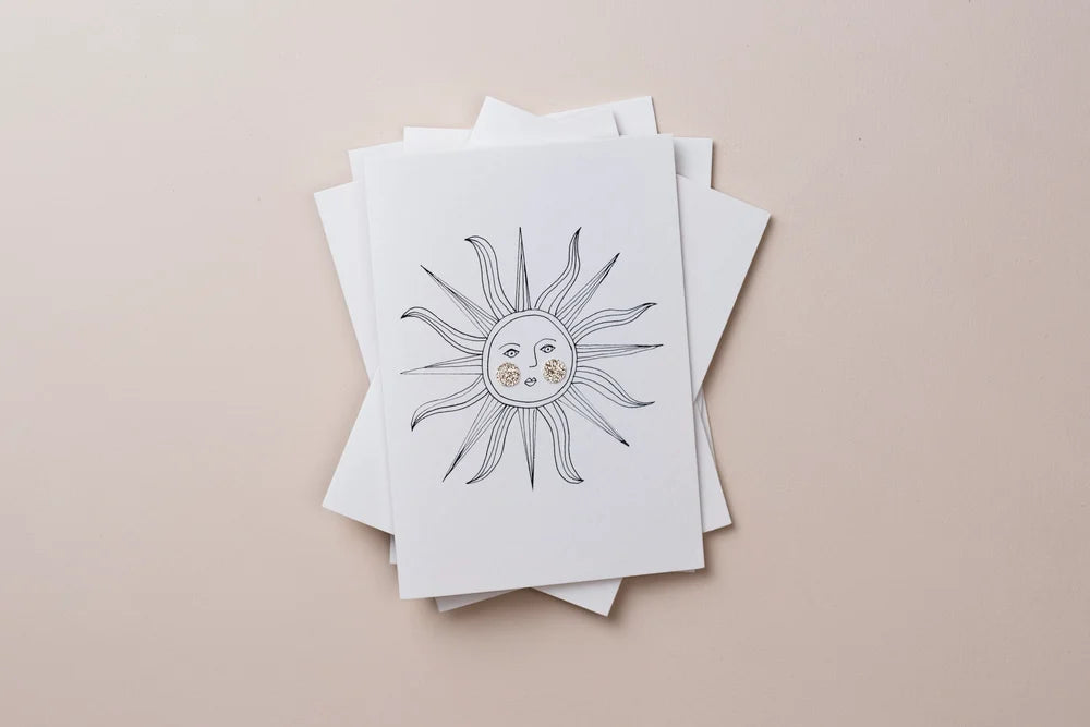 Sunface Greetings Card